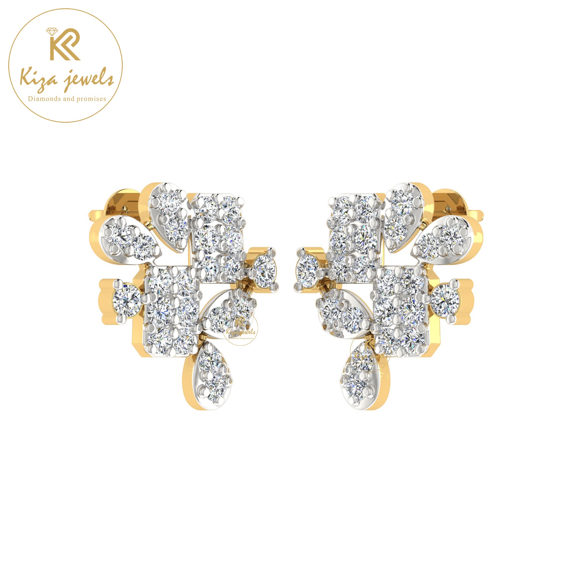 0.83 TDW Round Cut Diamond Women's Stud Earring