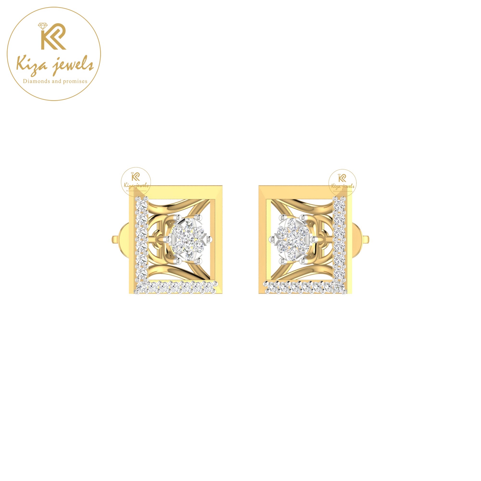 0.26 TDW Round Cut Diamond Women's Stud Earring