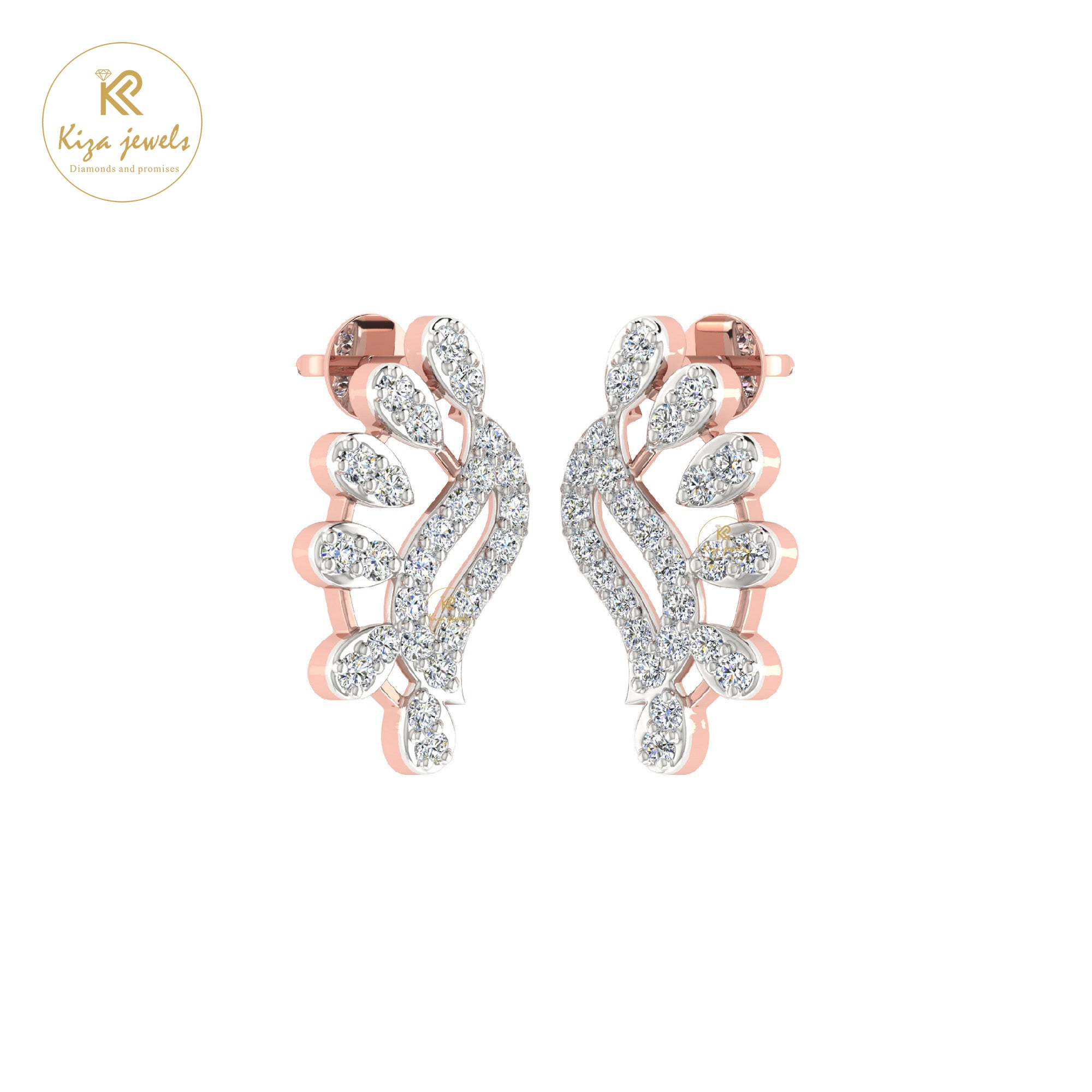 0.35 TDW Round Cut Diamond Women's Stud Earring