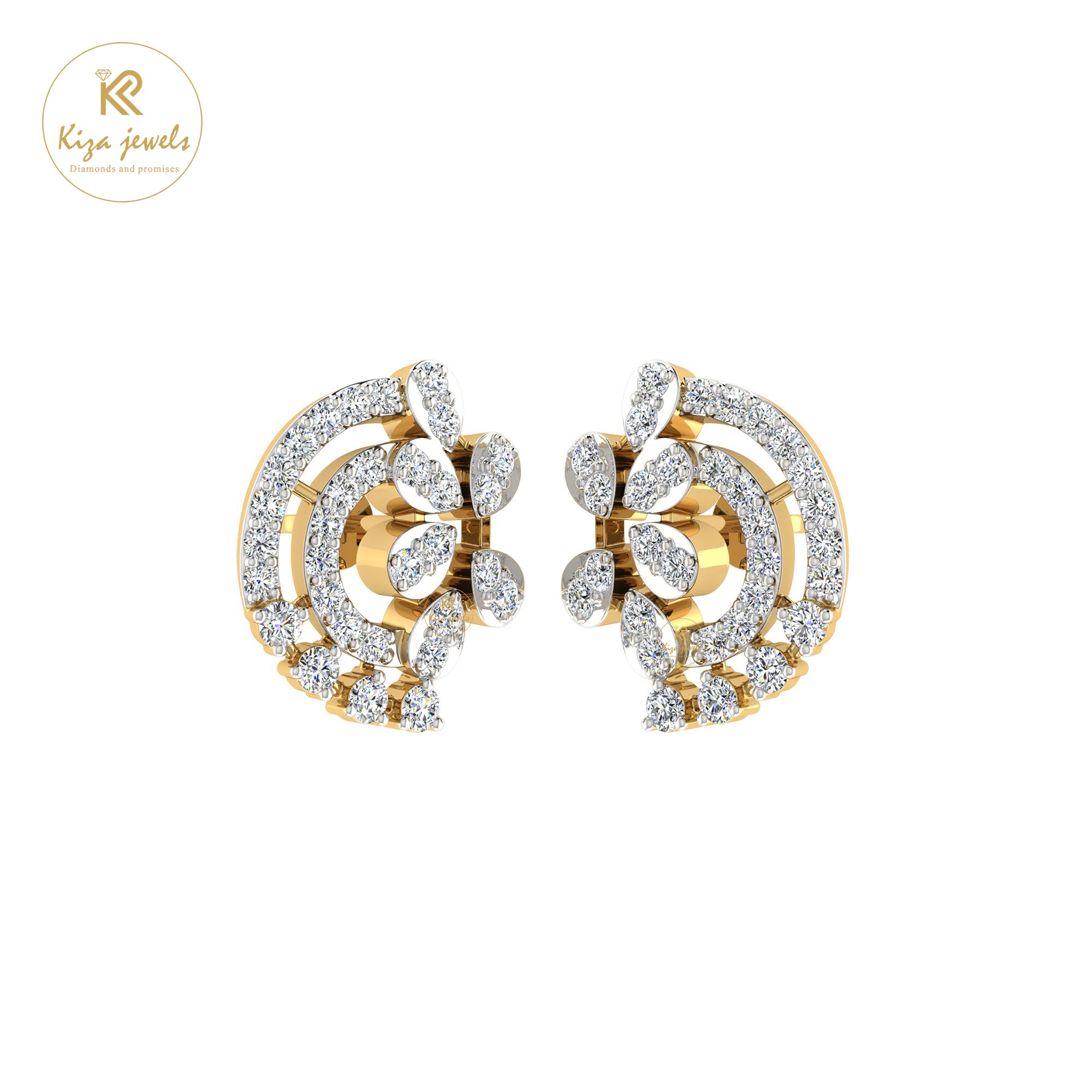 0.70 TDW Round Cut Diamond Women's Stud Earring