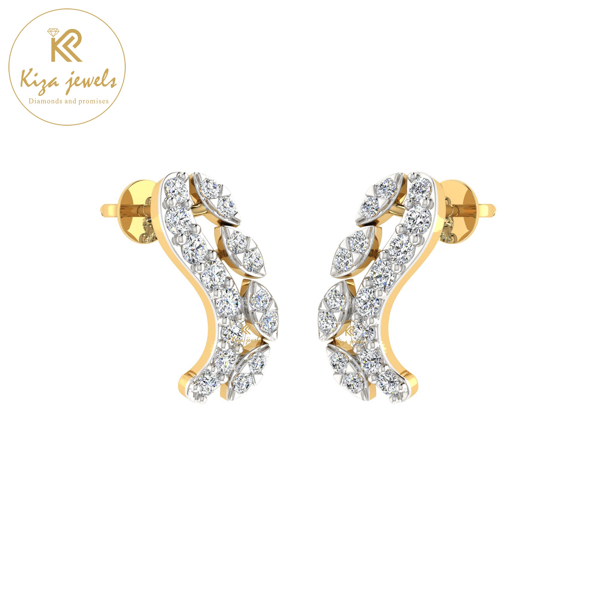 0.31 TDW Round Cut Diamond Women's Stud Earring