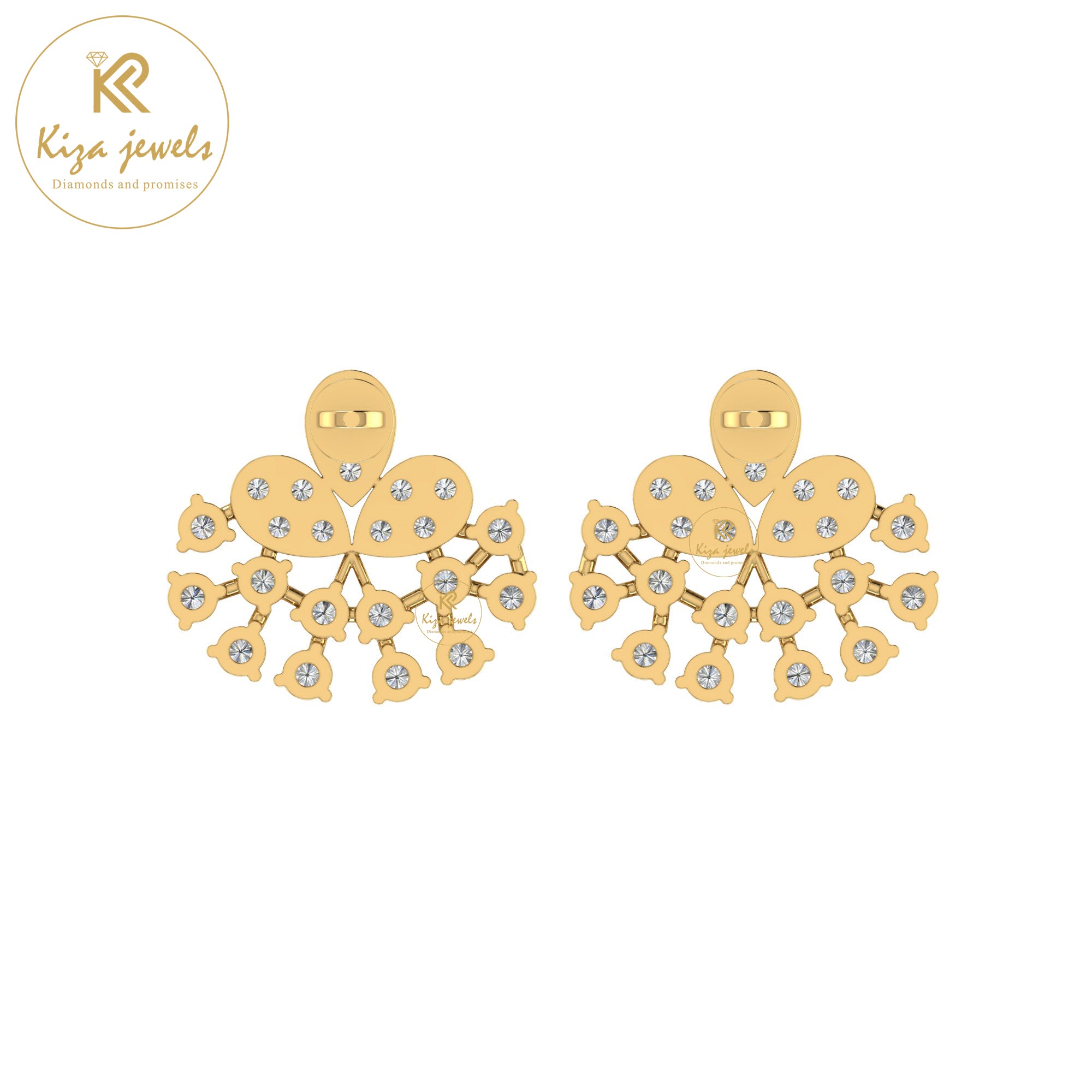 1.02 TDW Round Cut Diamond Women's Stud Earring