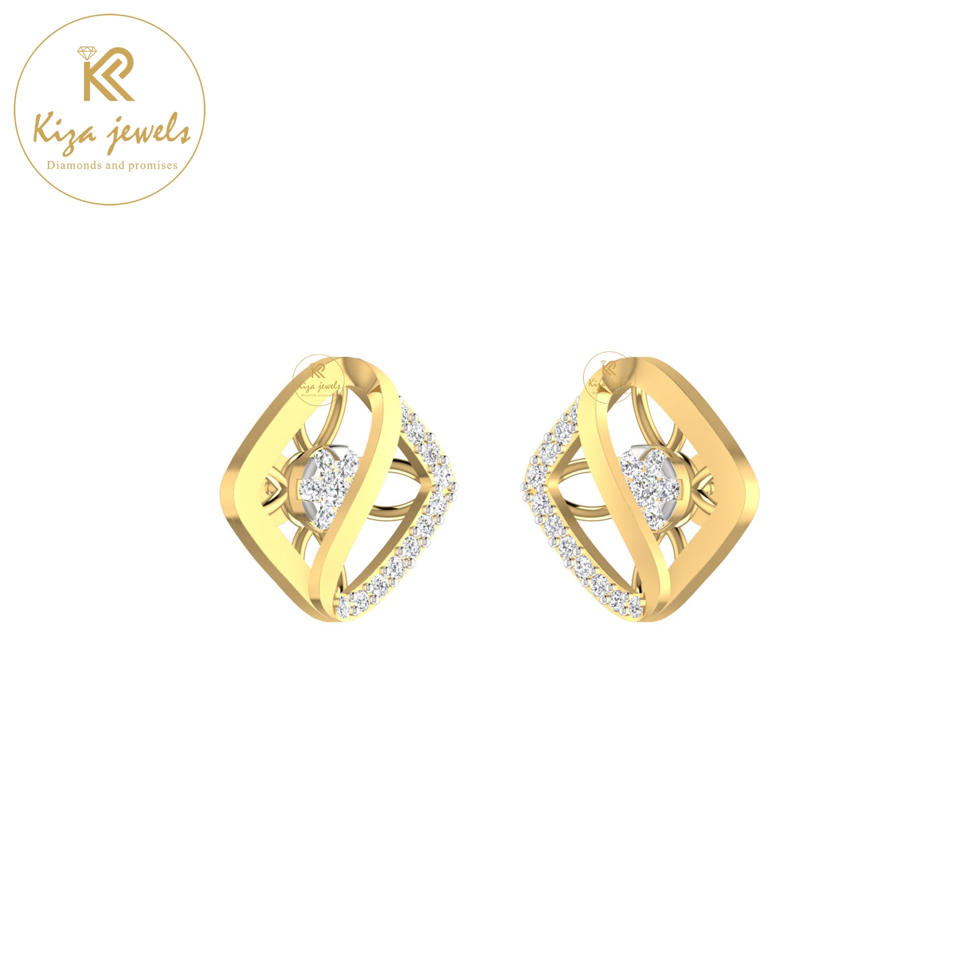 0.23 TDW Round Cut Diamond Women's Stud Earring