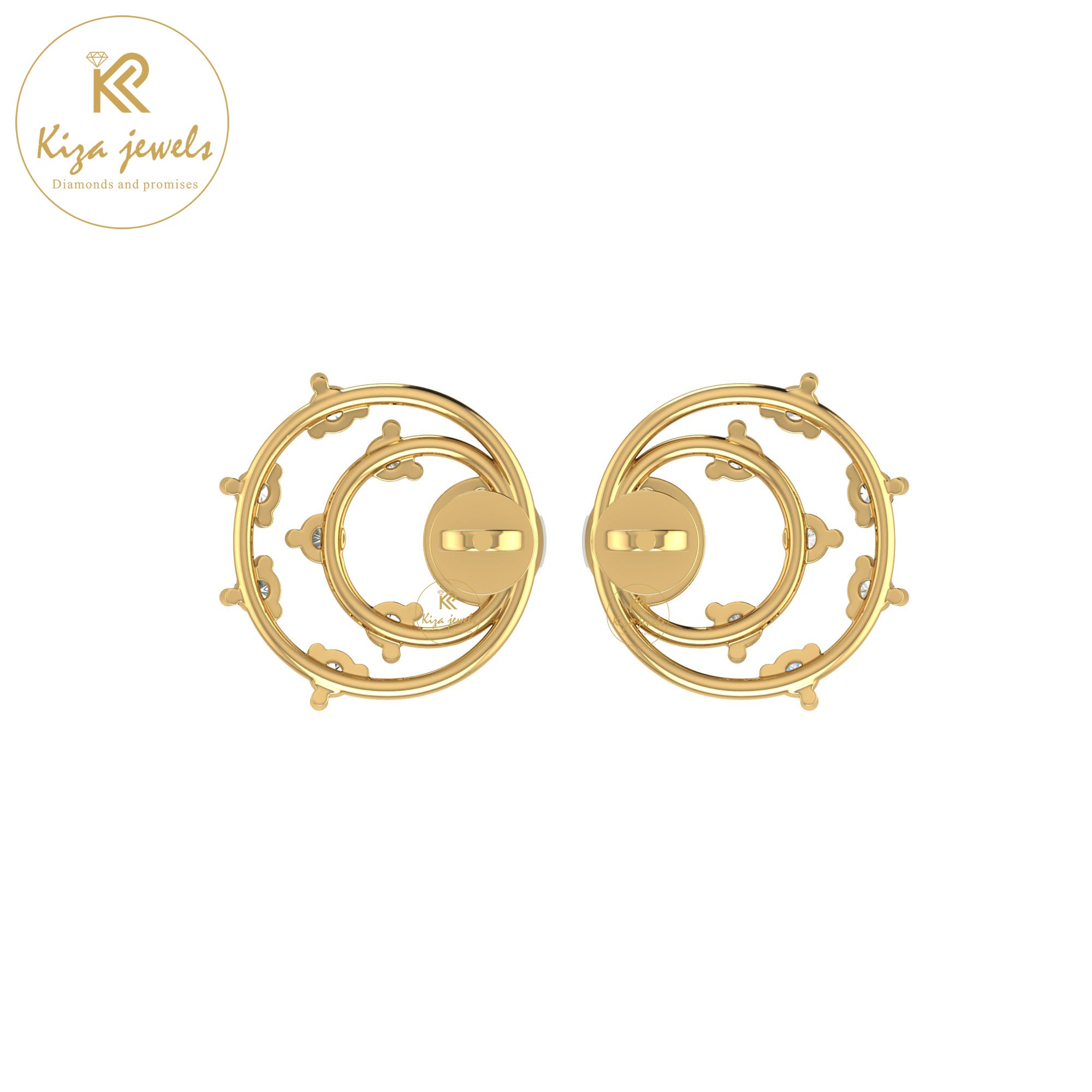 0.32 TDW Round Cut Diamond Women's Stud Earring
