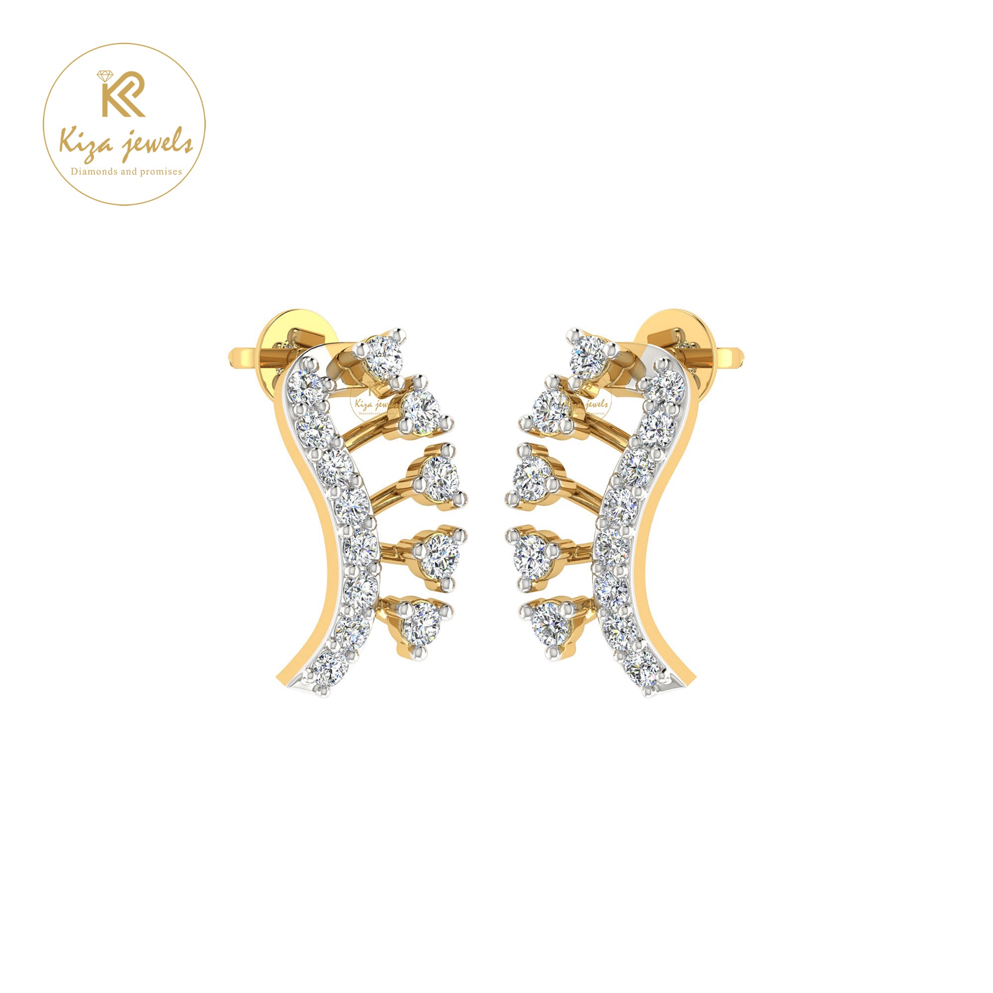 0.26 TDW Round Cut Diamond Women's Stud Earring
