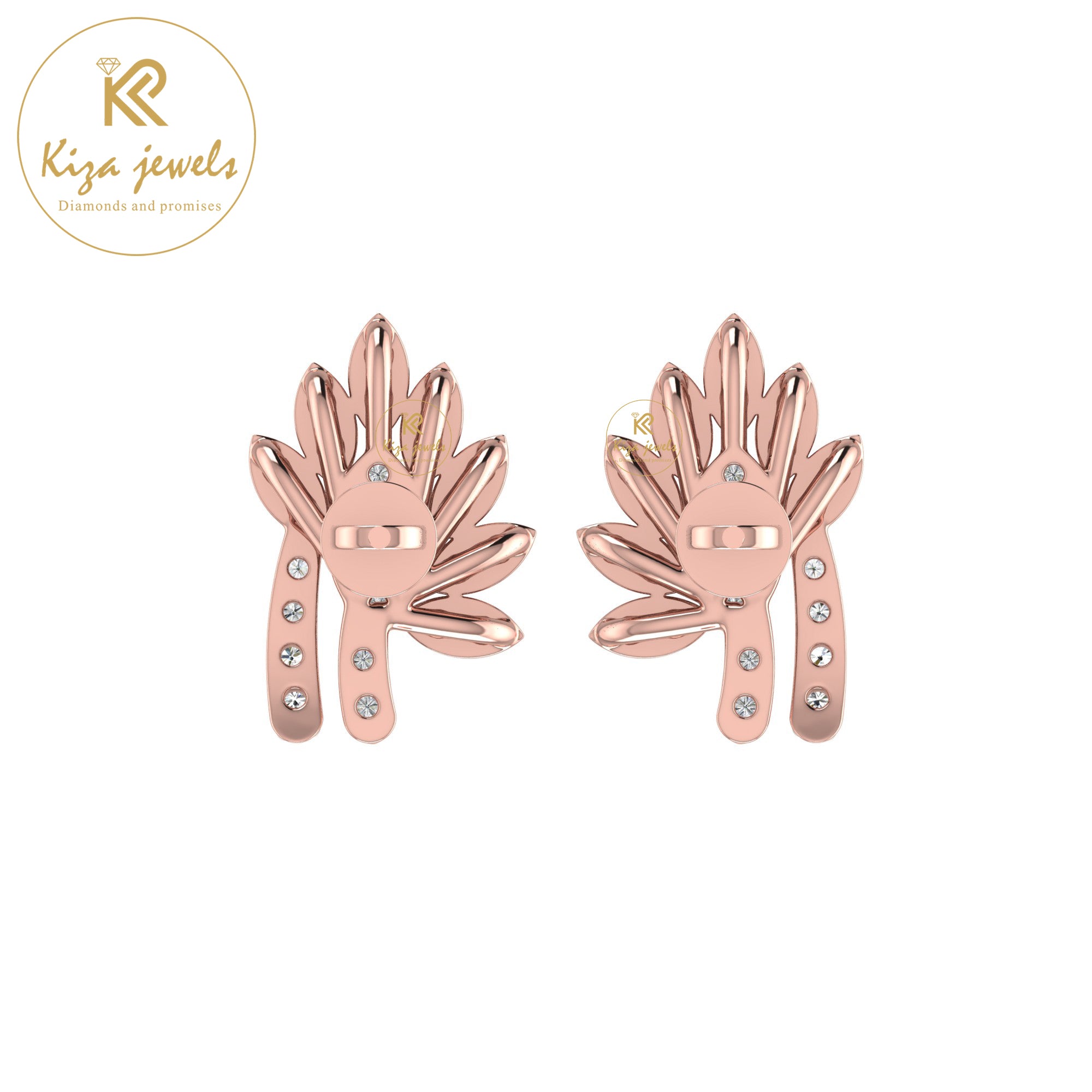 0.36 TDW Round Cut Diamond Women's Stud Earring