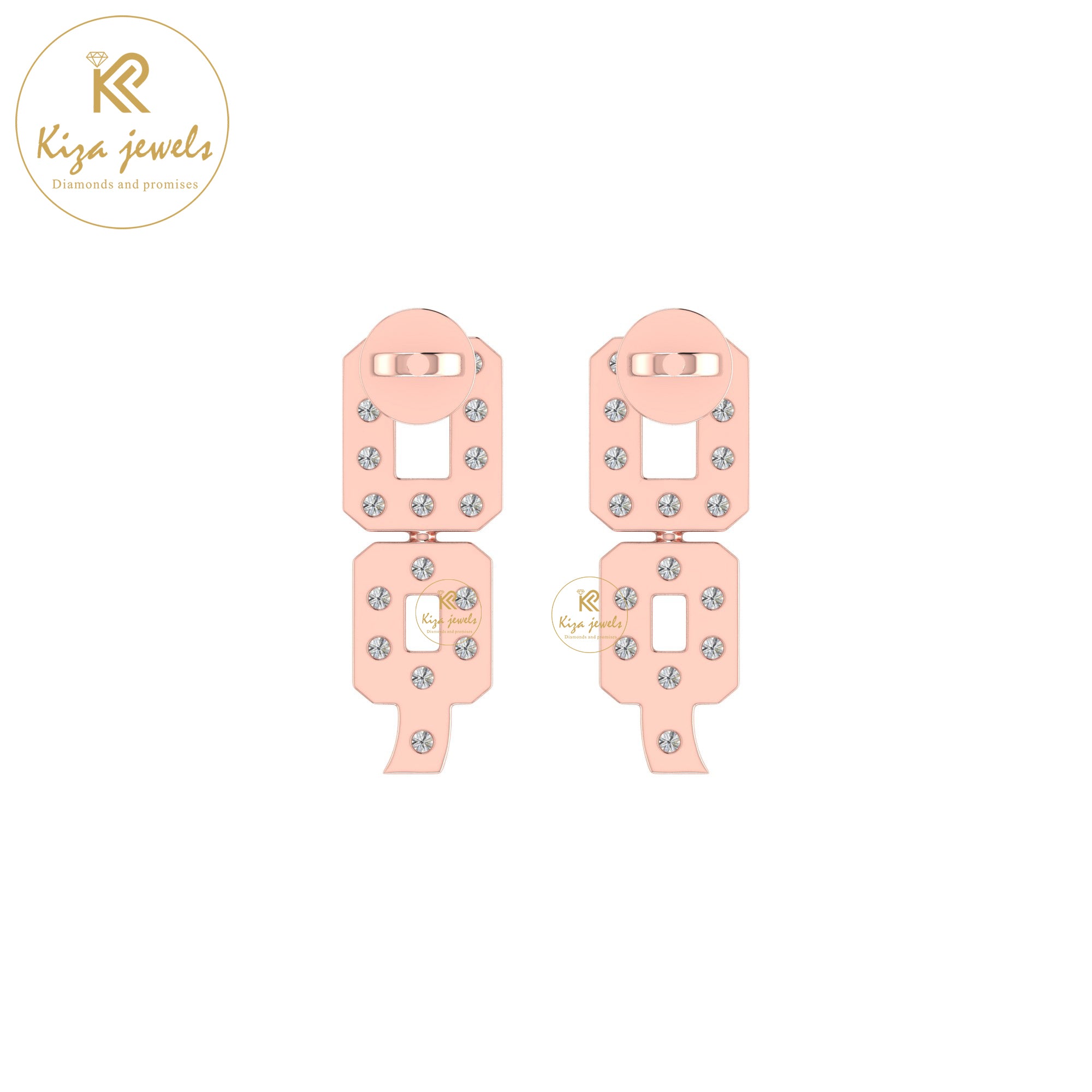 0.28 TDW Round Cut Diamond Women's Stud Earring