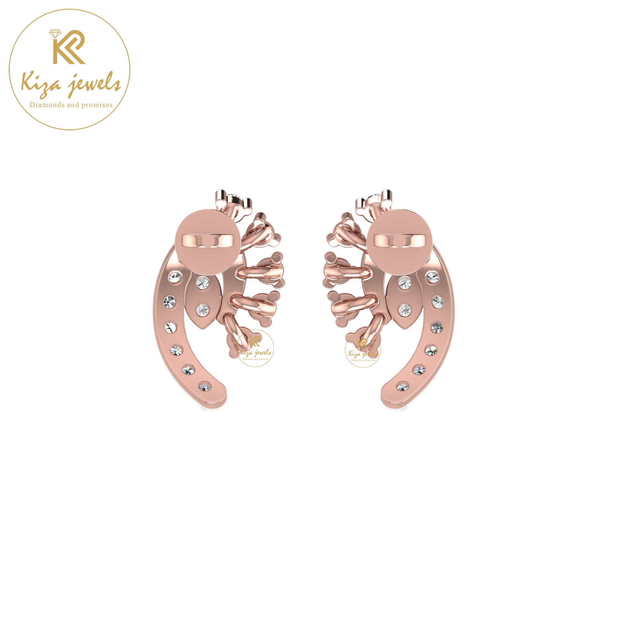 0.26 TDW Round Cut Diamond Women's Stud Earring