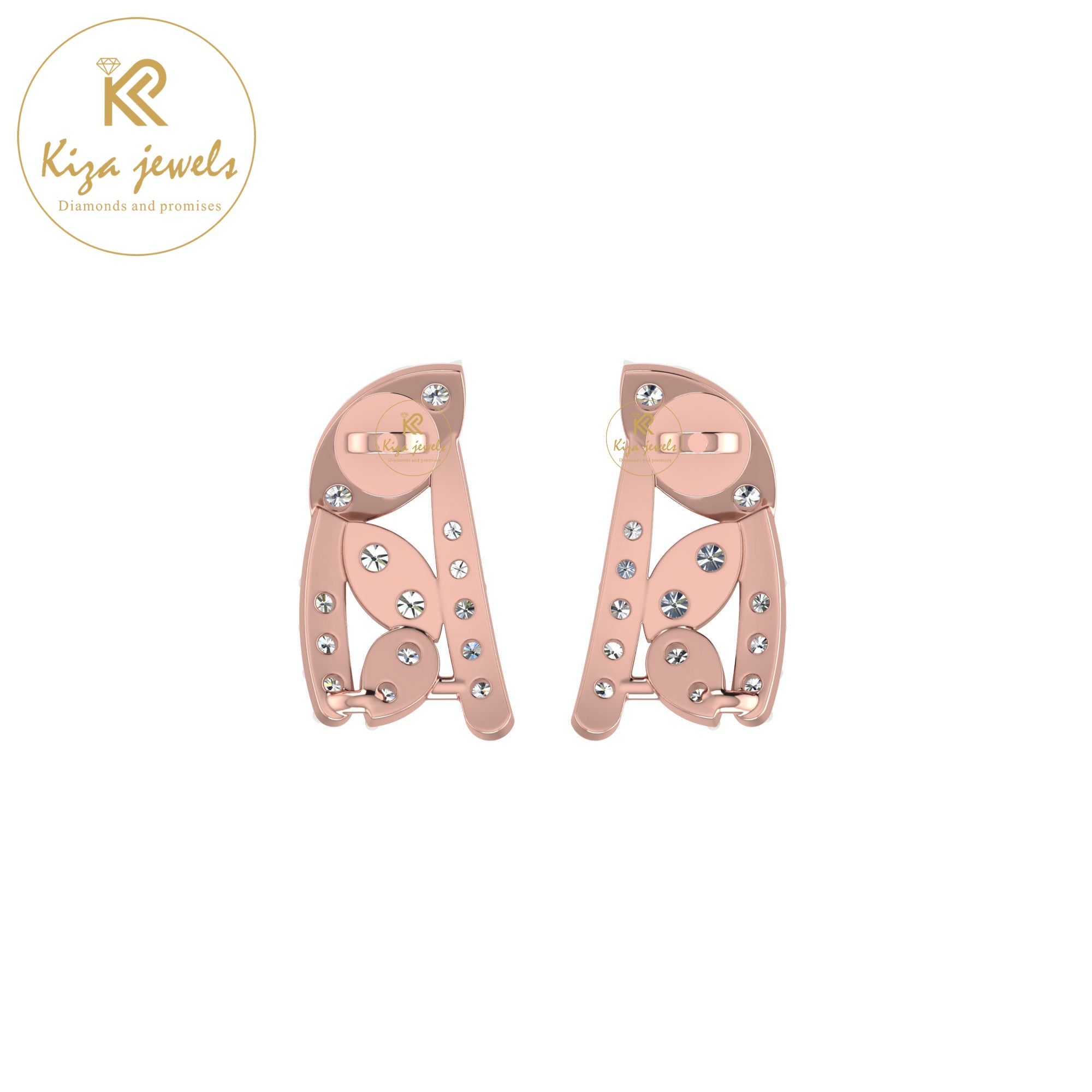 0.45 TDW Round Cut Diamond Women's Stud Earring