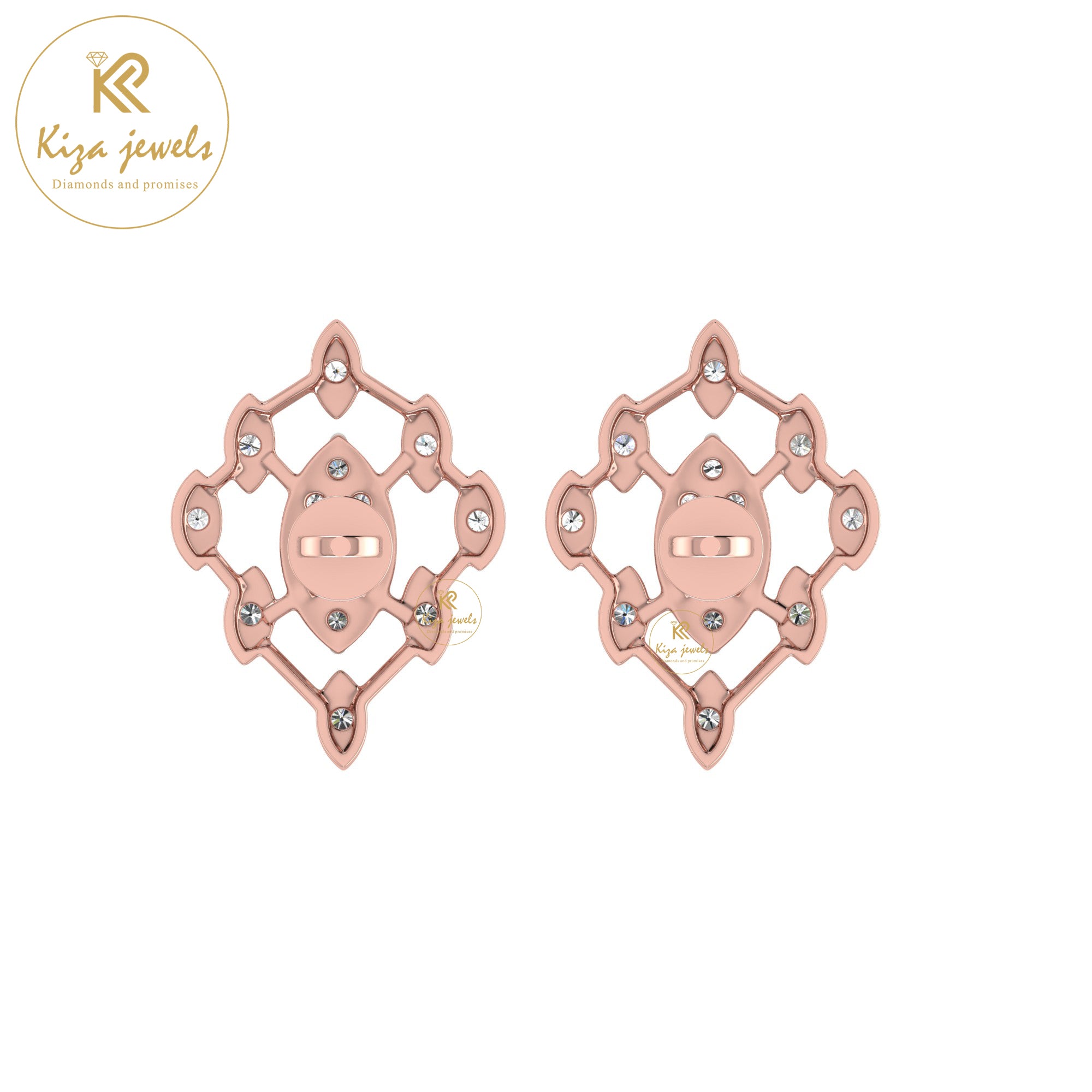 0.31 TDW Round Cut Diamond Women's Stud Earring