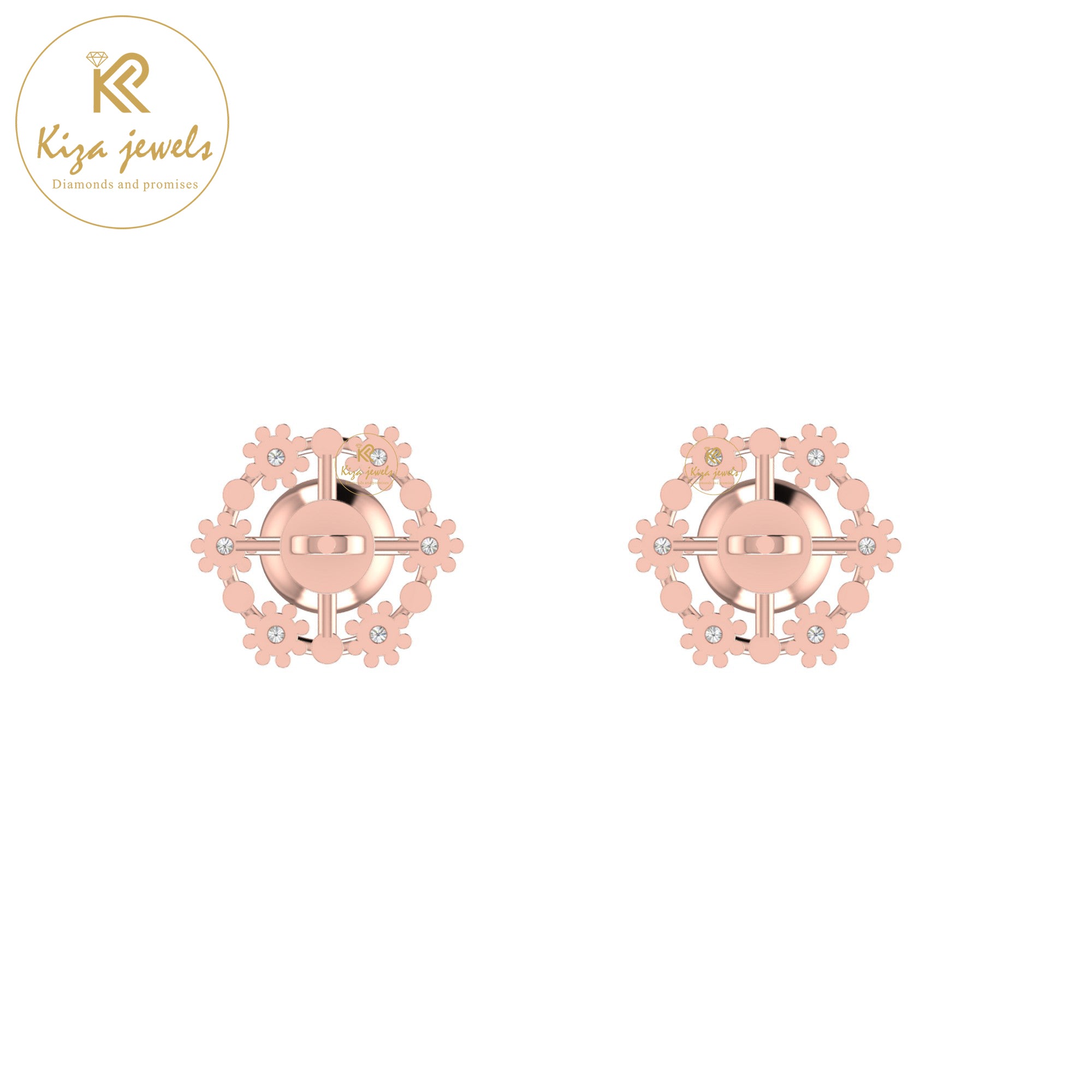 0.23 TDW Round Cut Diamond Women's Stud Earring