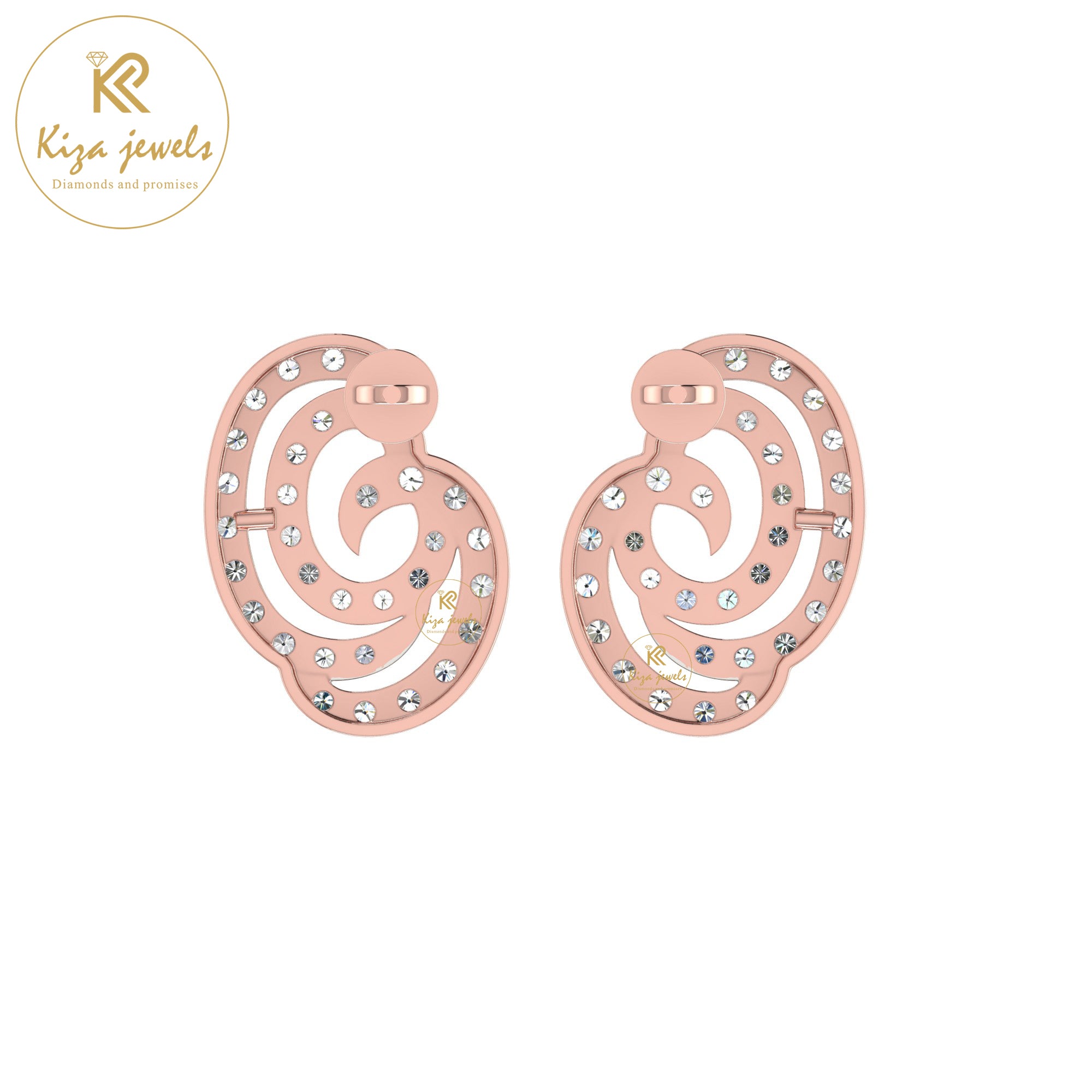 0.80 TDW Round Cut Diamond Women's Stud Earring