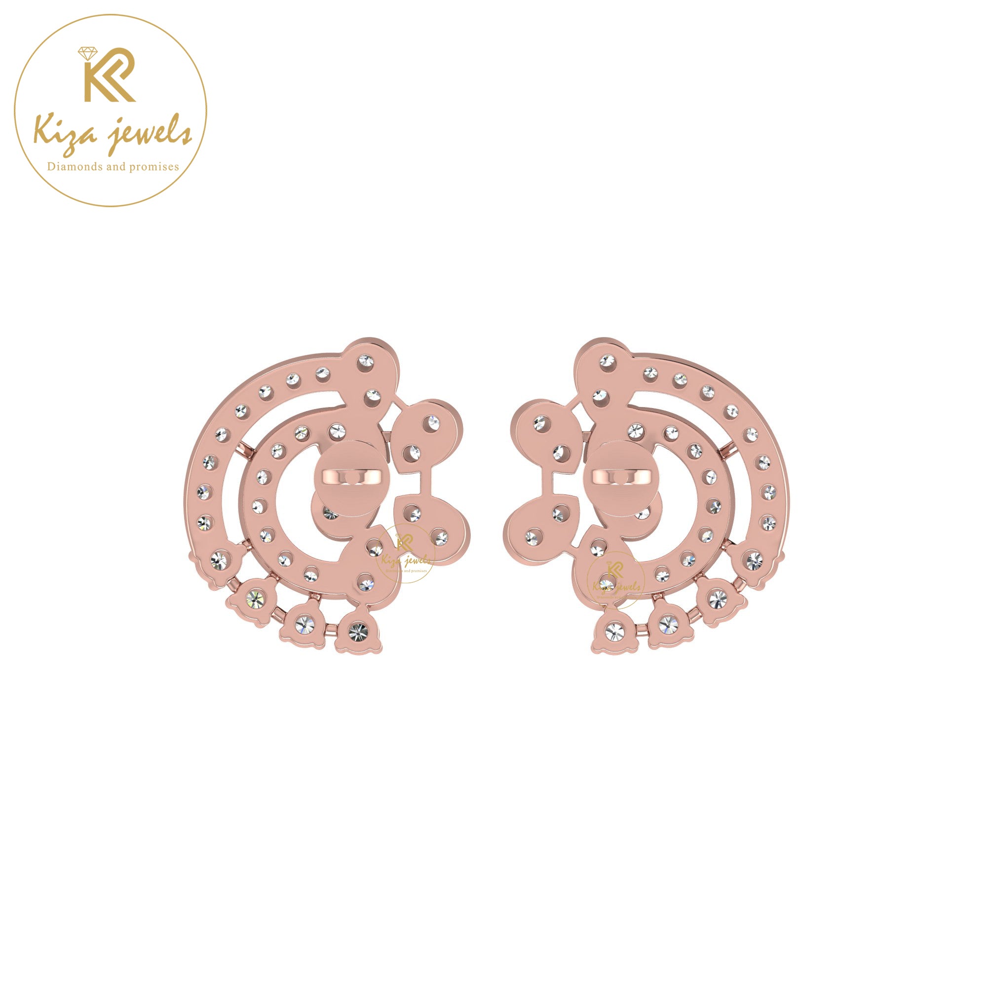 0.70 TDW Round Cut Diamond Women's Stud Earring