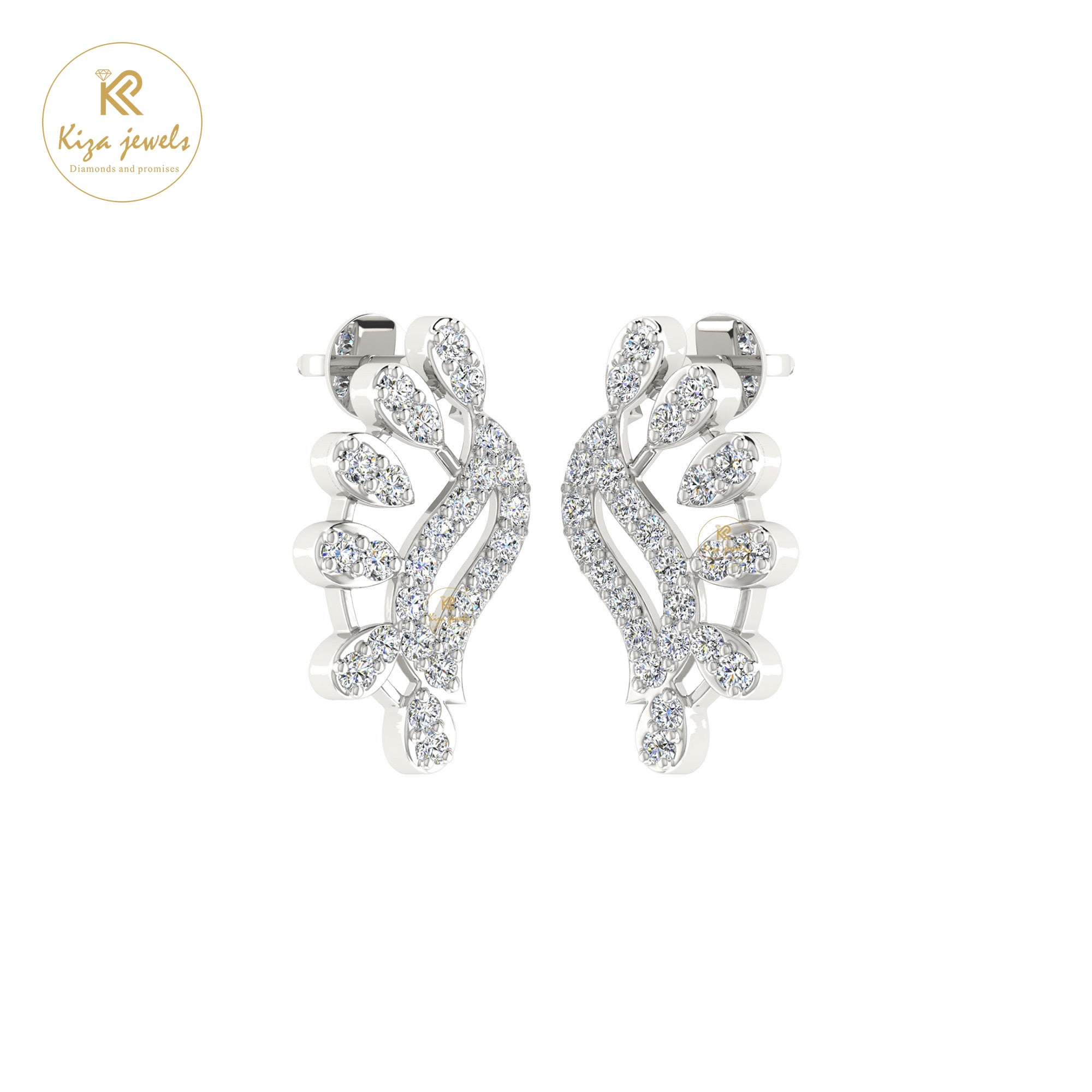 0.35 TDW Round Cut Diamond Women's Stud Earring