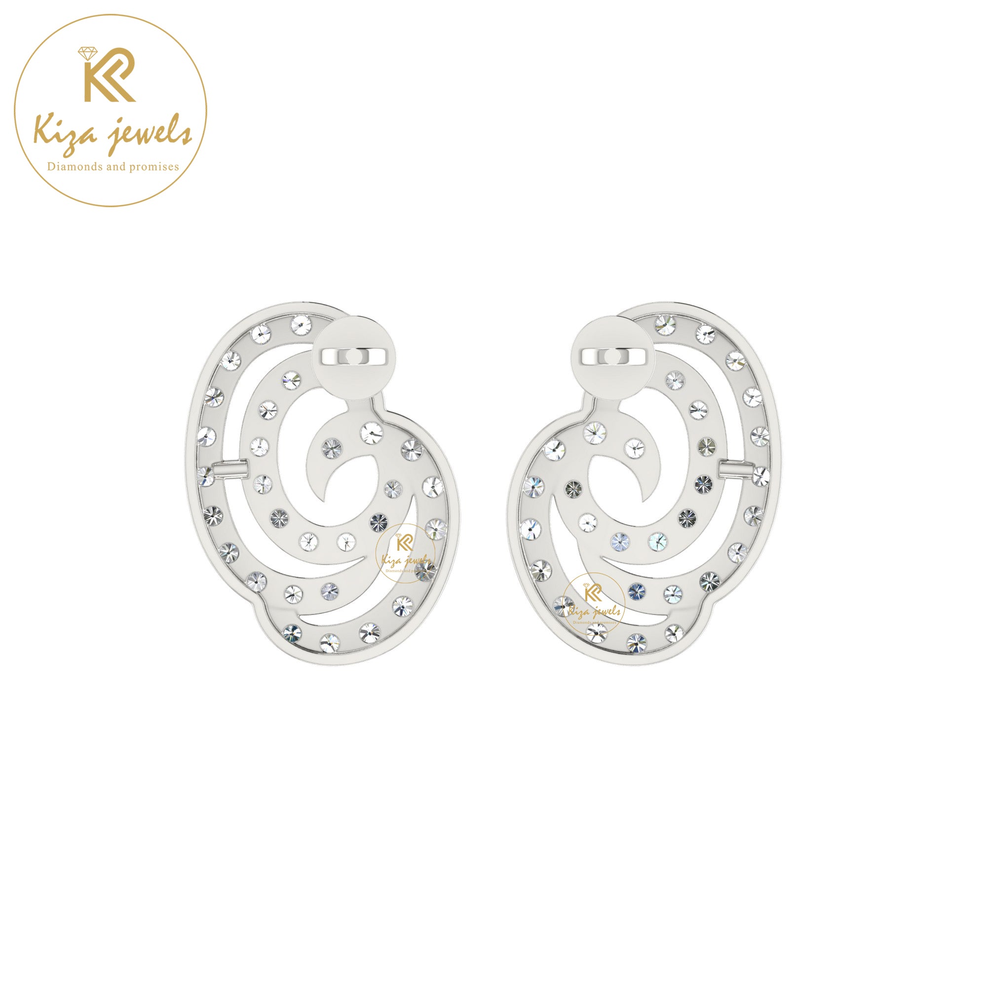 0.80 TDW Round Cut Diamond Women's Stud Earring