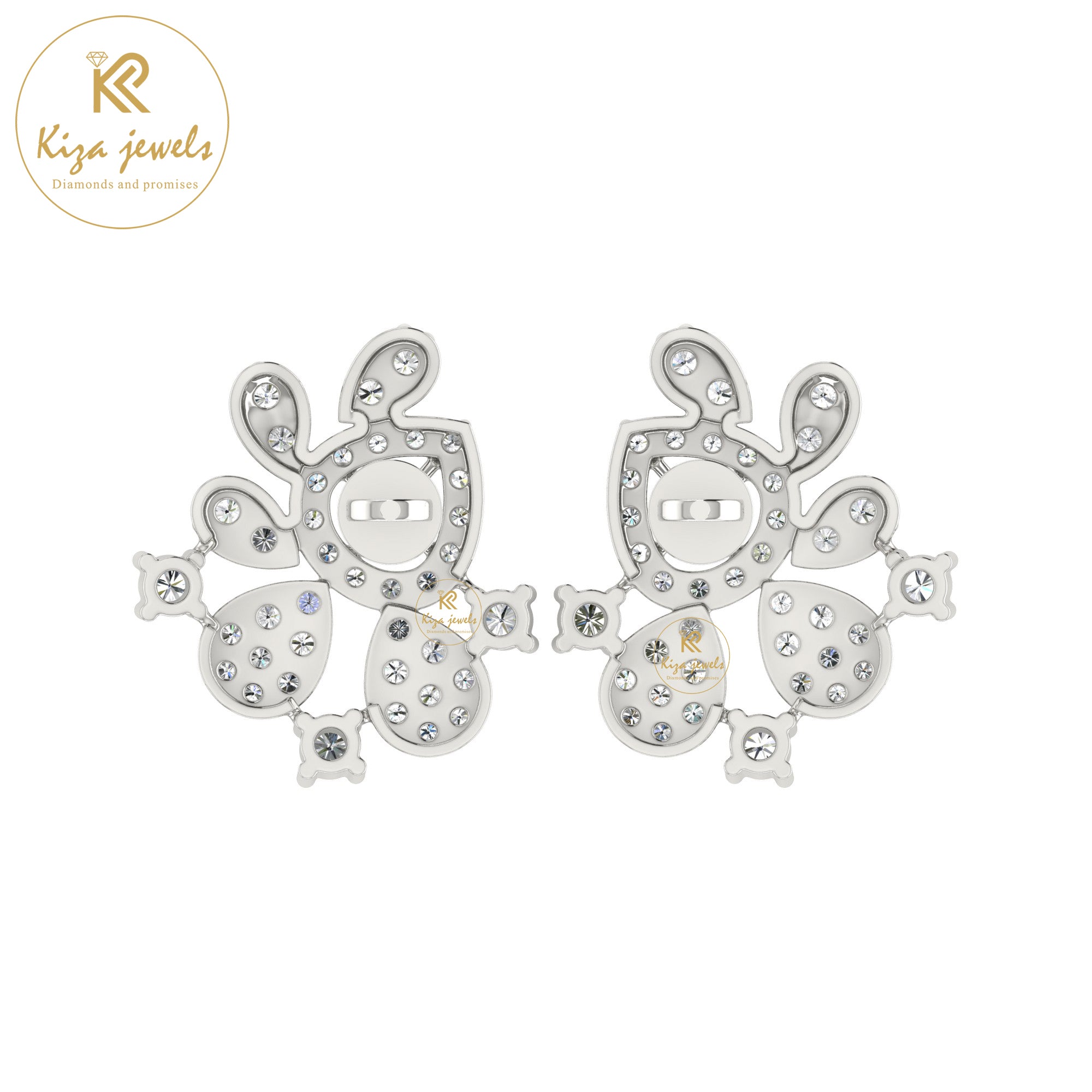 0.72 TDW Round Cut Diamond Women's Stud Earring