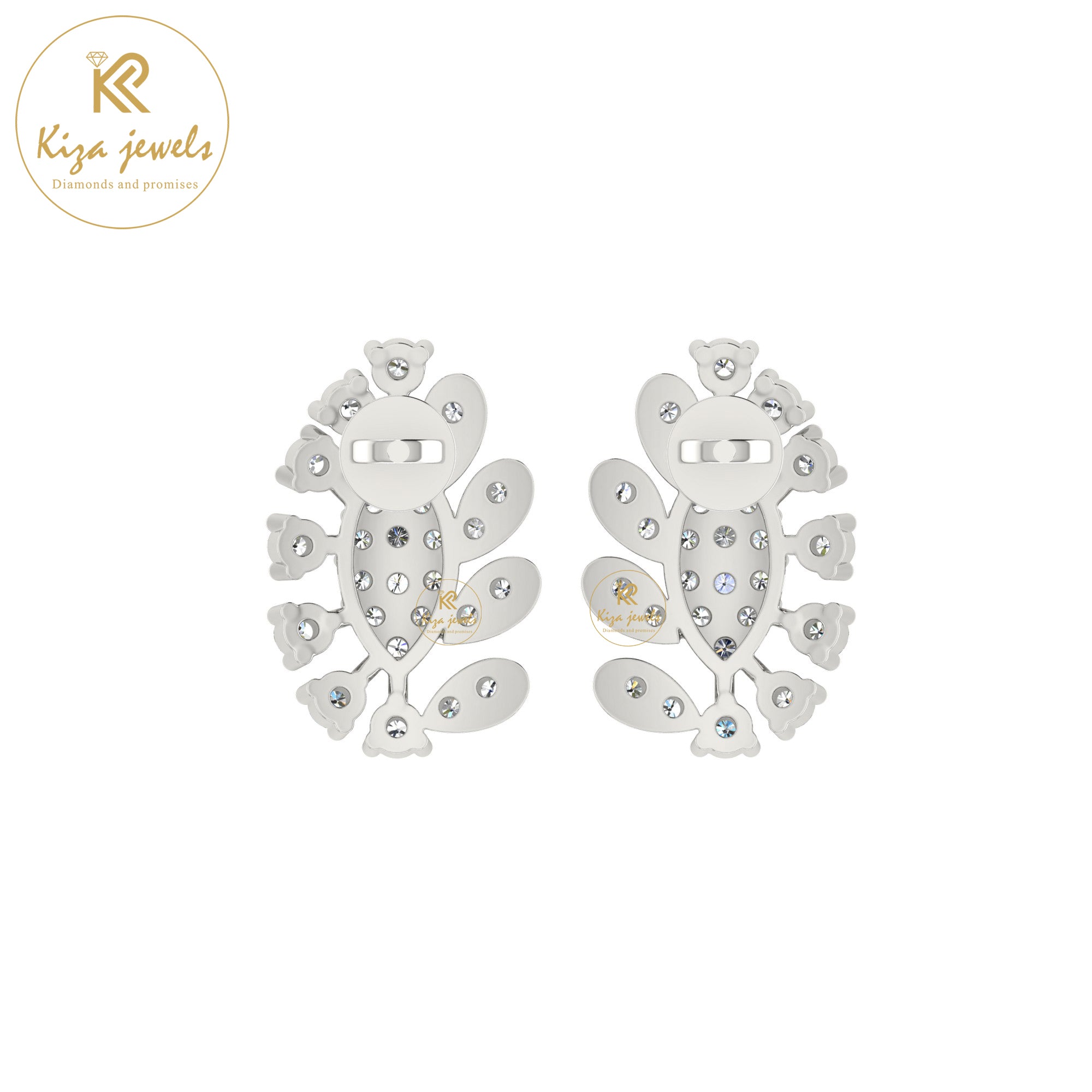 0.38 TDW Round Cut Diamond Women's Stud Earring