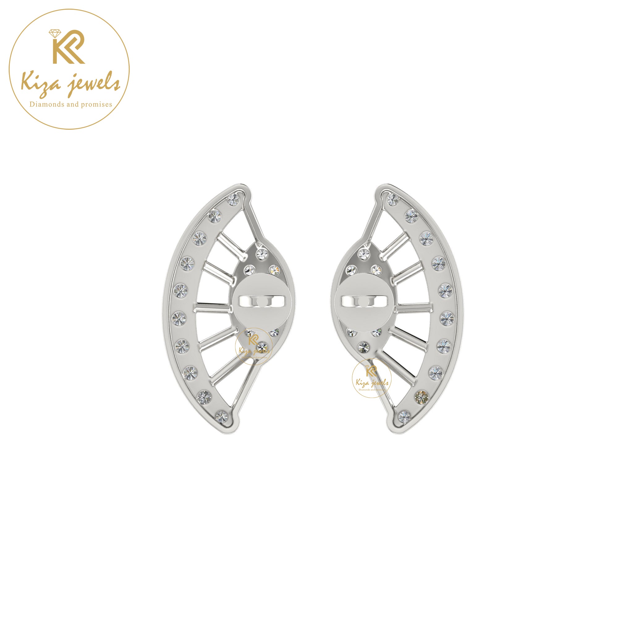 0.36 TDW Round Cut Diamond Women's Stud Earring