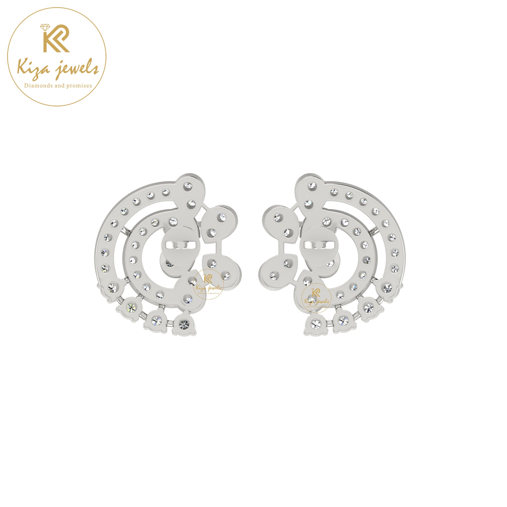 0.70 TDW Round Cut Diamond Women's Stud Earring