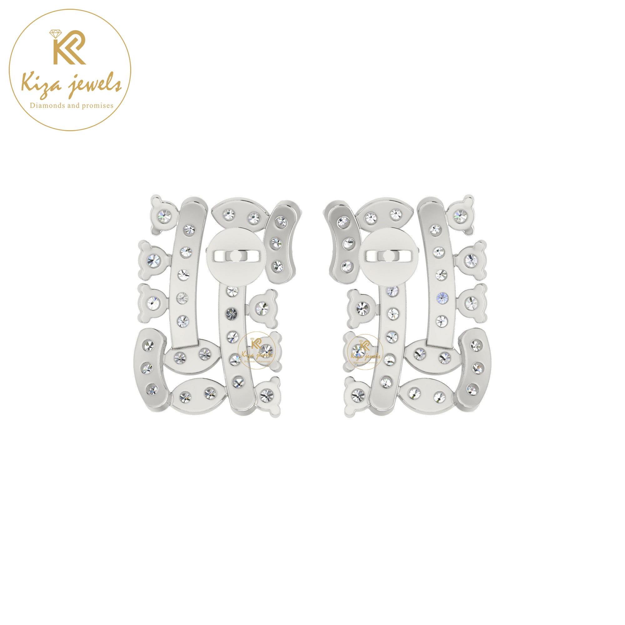 0.55 TDW Round Cut Diamond Women's Stud Earring