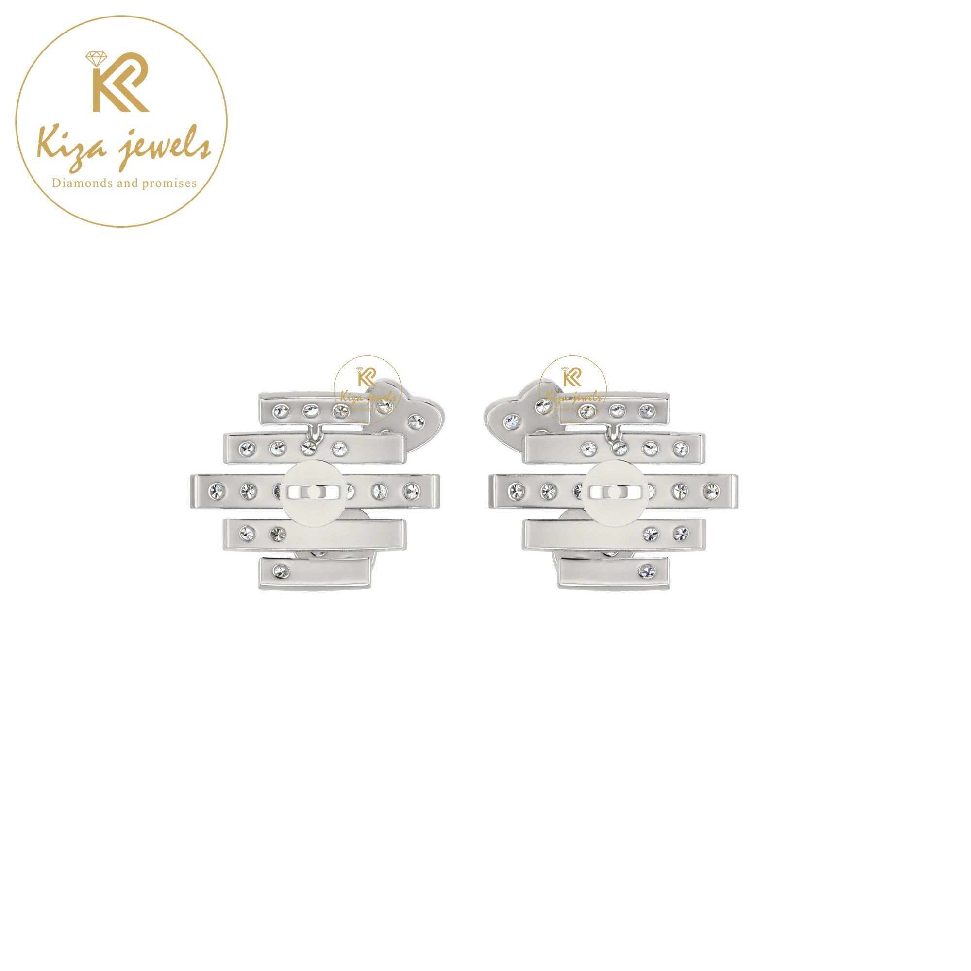 0.61 TDW Round Cut Diamond Women's Stud Earring