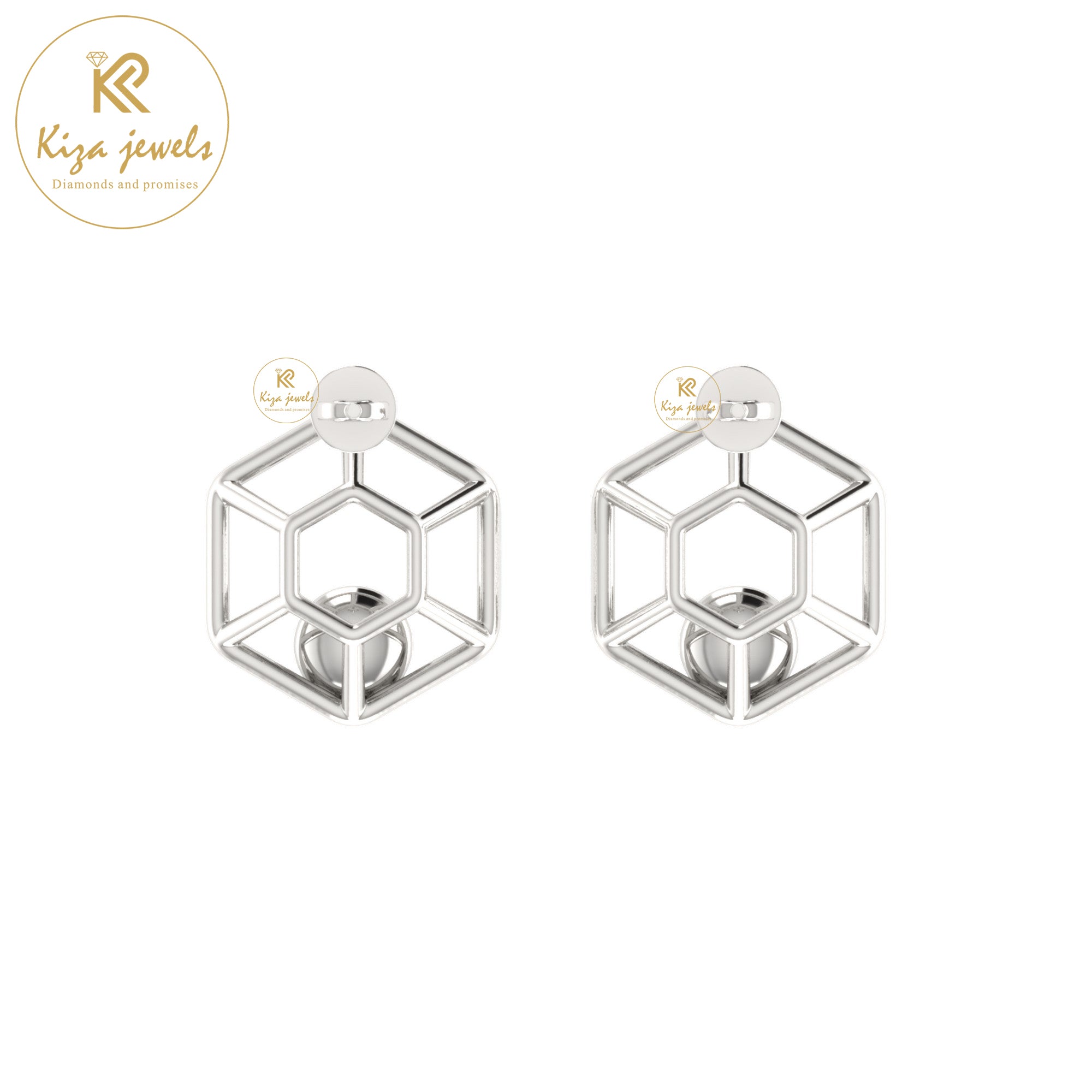 0.16 TDW Round Cut Diamond Women's Stud Earring