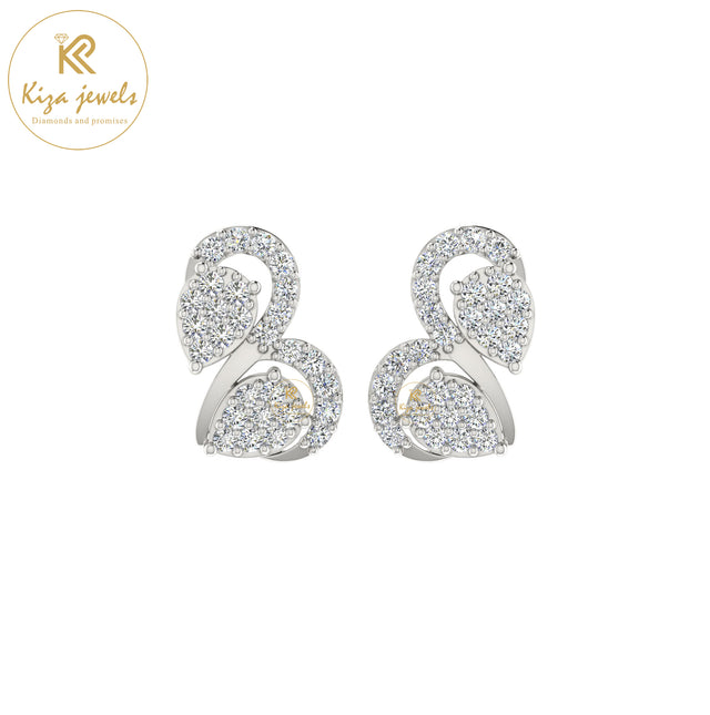 0.52 TDW Round Cut Diamond Women's Stud Earring