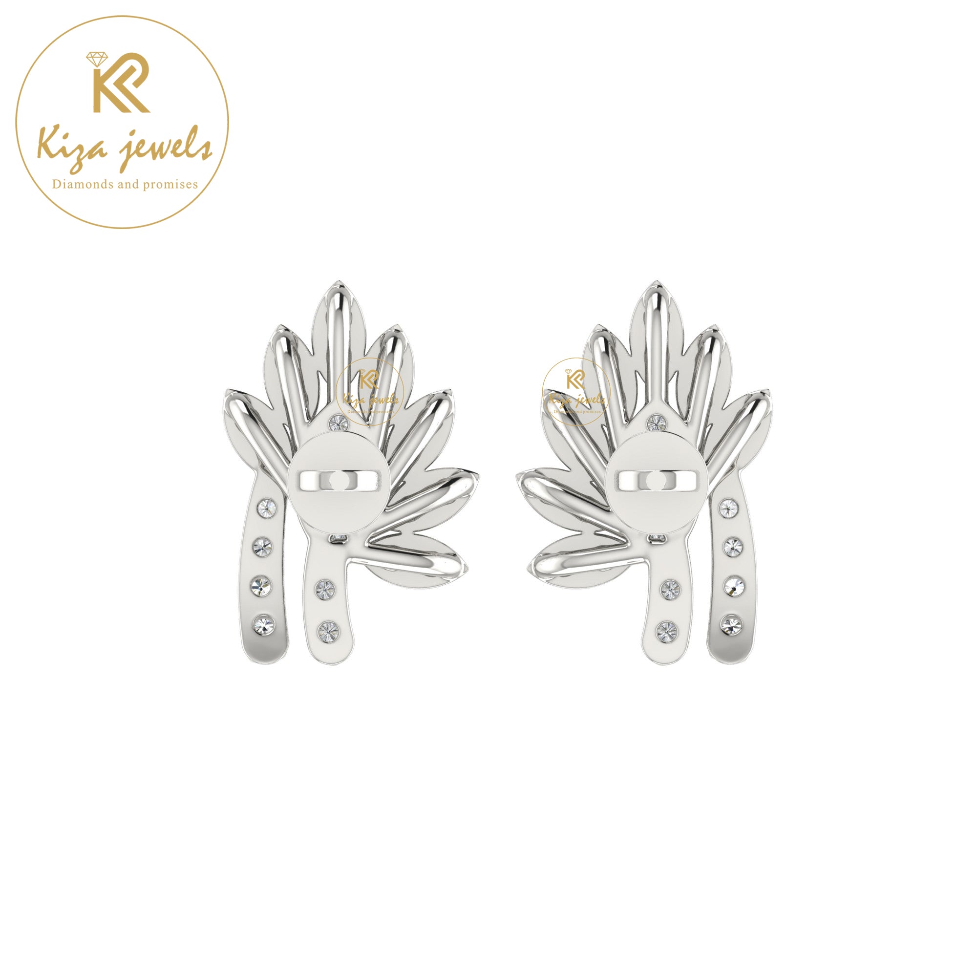 0.36 TDW Round Cut Diamond Women's Stud Earring