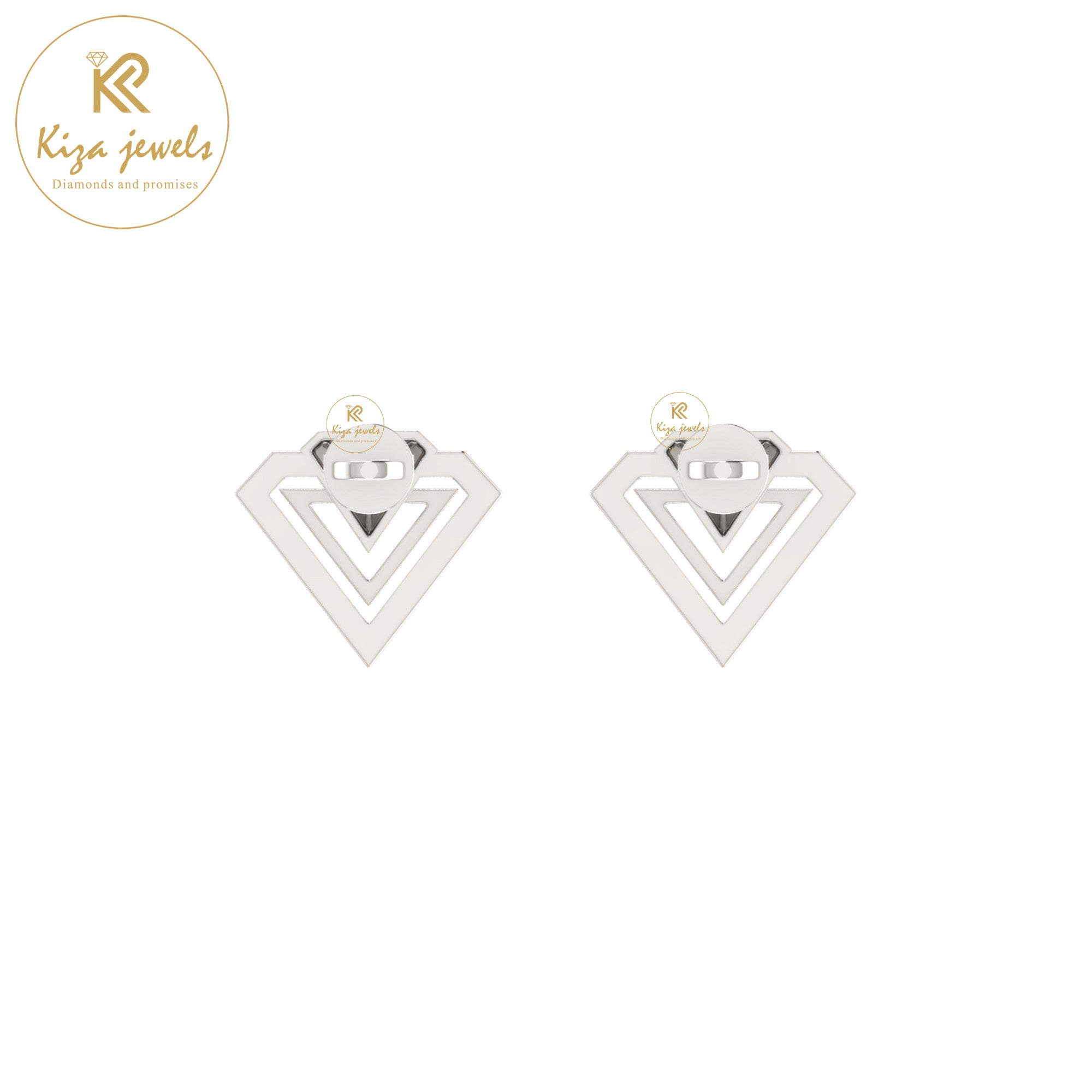 0.22 TDW Round Cut Diamond Women's Stud Earring