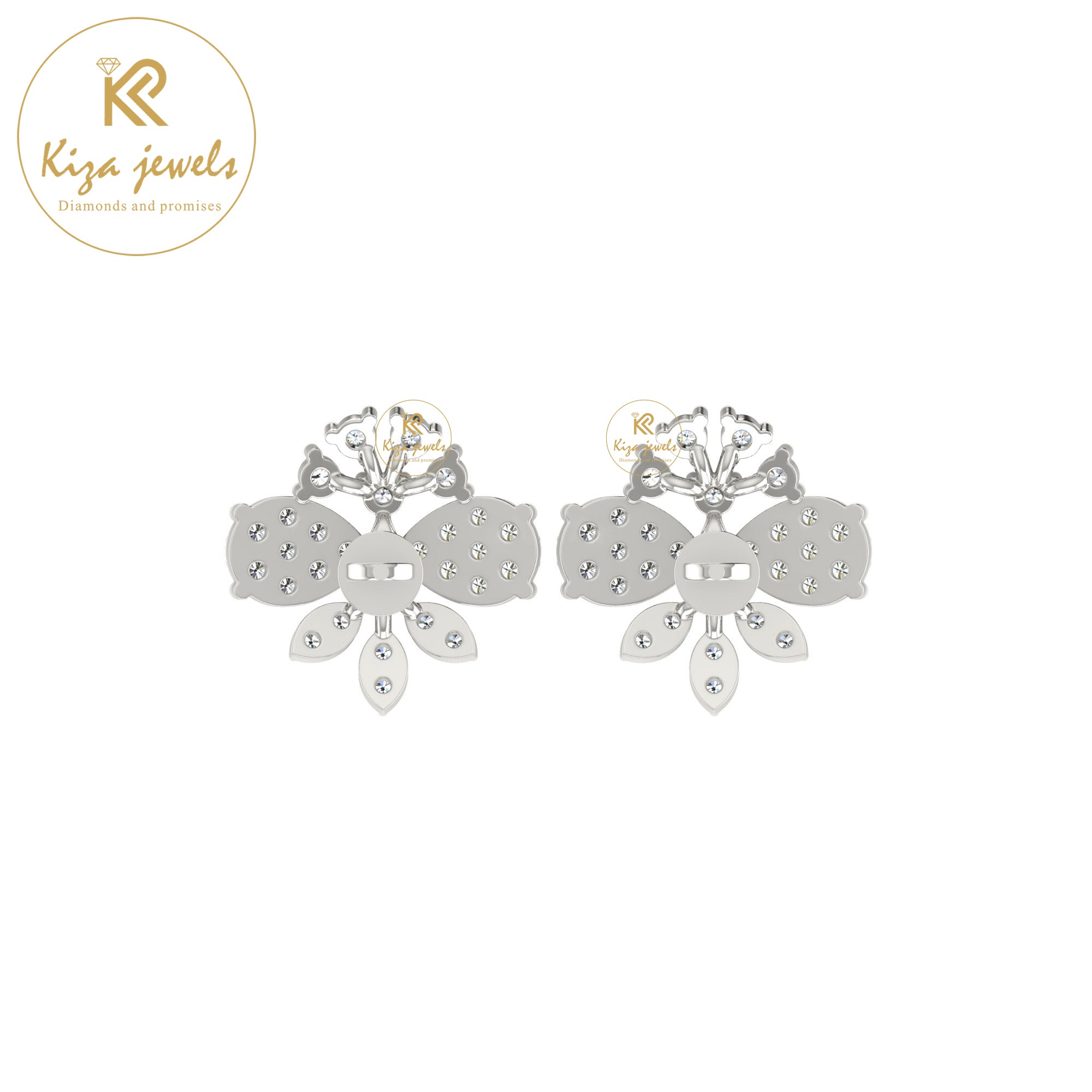 0.55 TDW Round Cut Diamond Women's Stud Earring