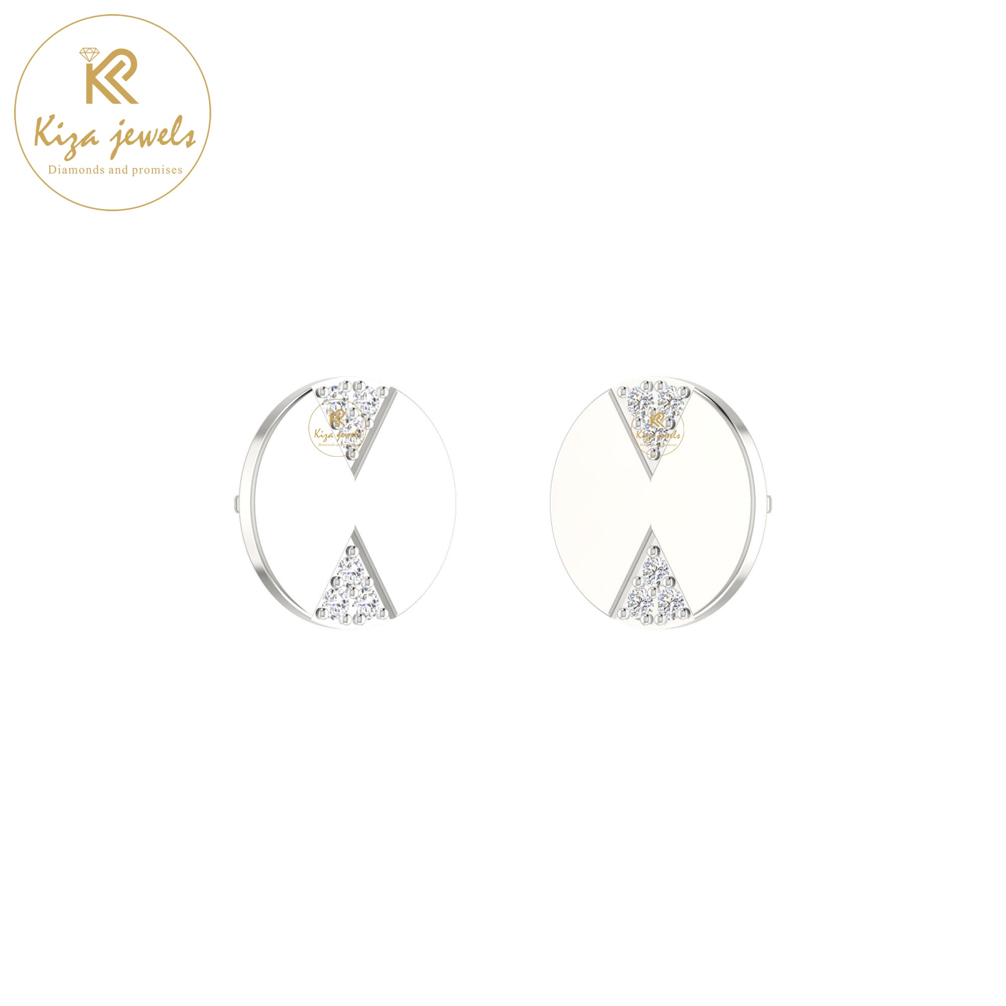 0.10 TDW Round Cut Women's Diamond Stud Earring