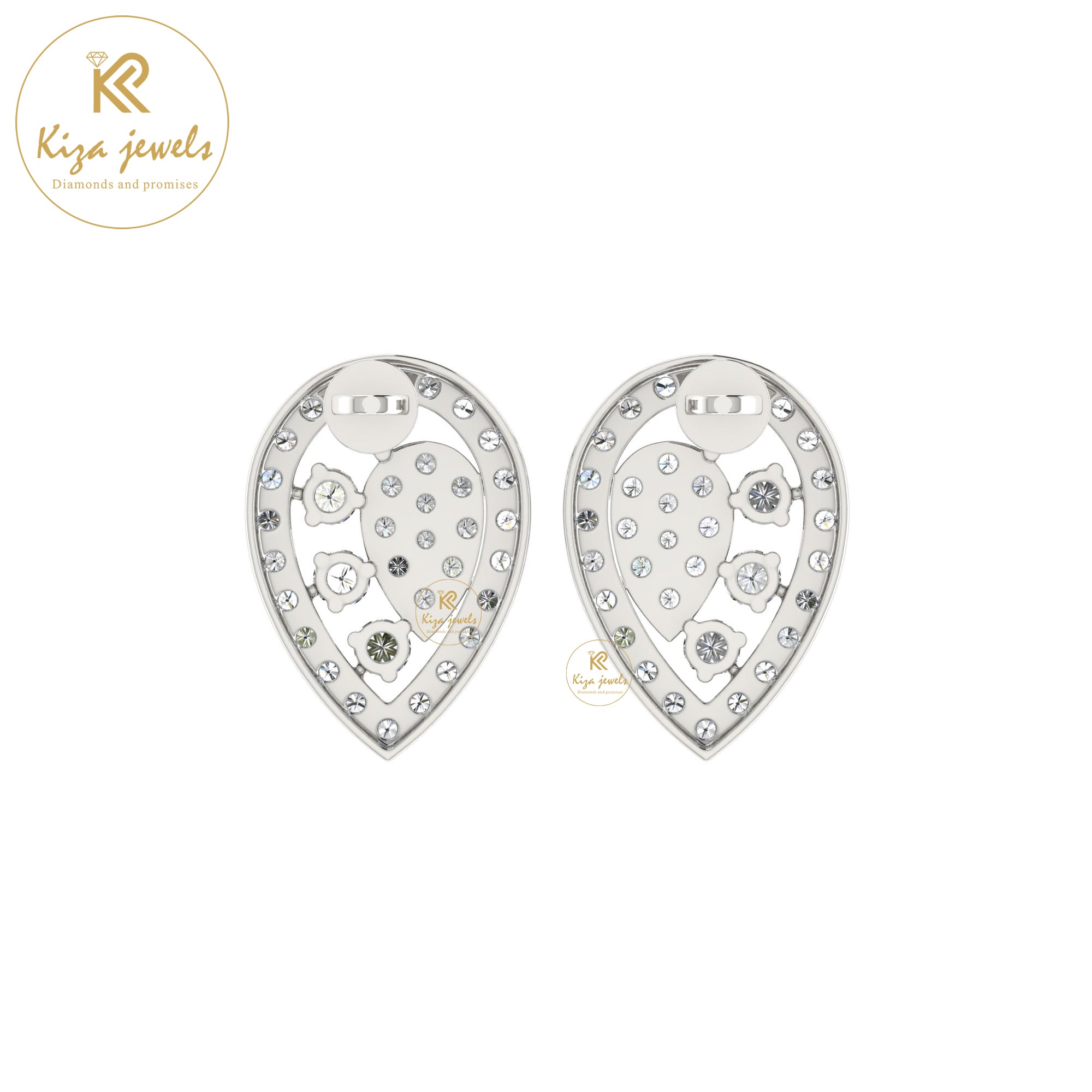 0.84 TDW Round Cut Diamond Women's Stud Earring