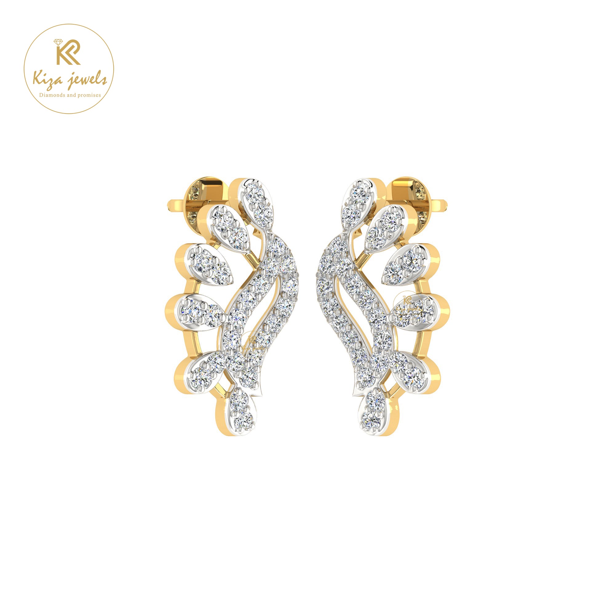 0.35 TDW Round Cut Diamond Women's Stud Earring