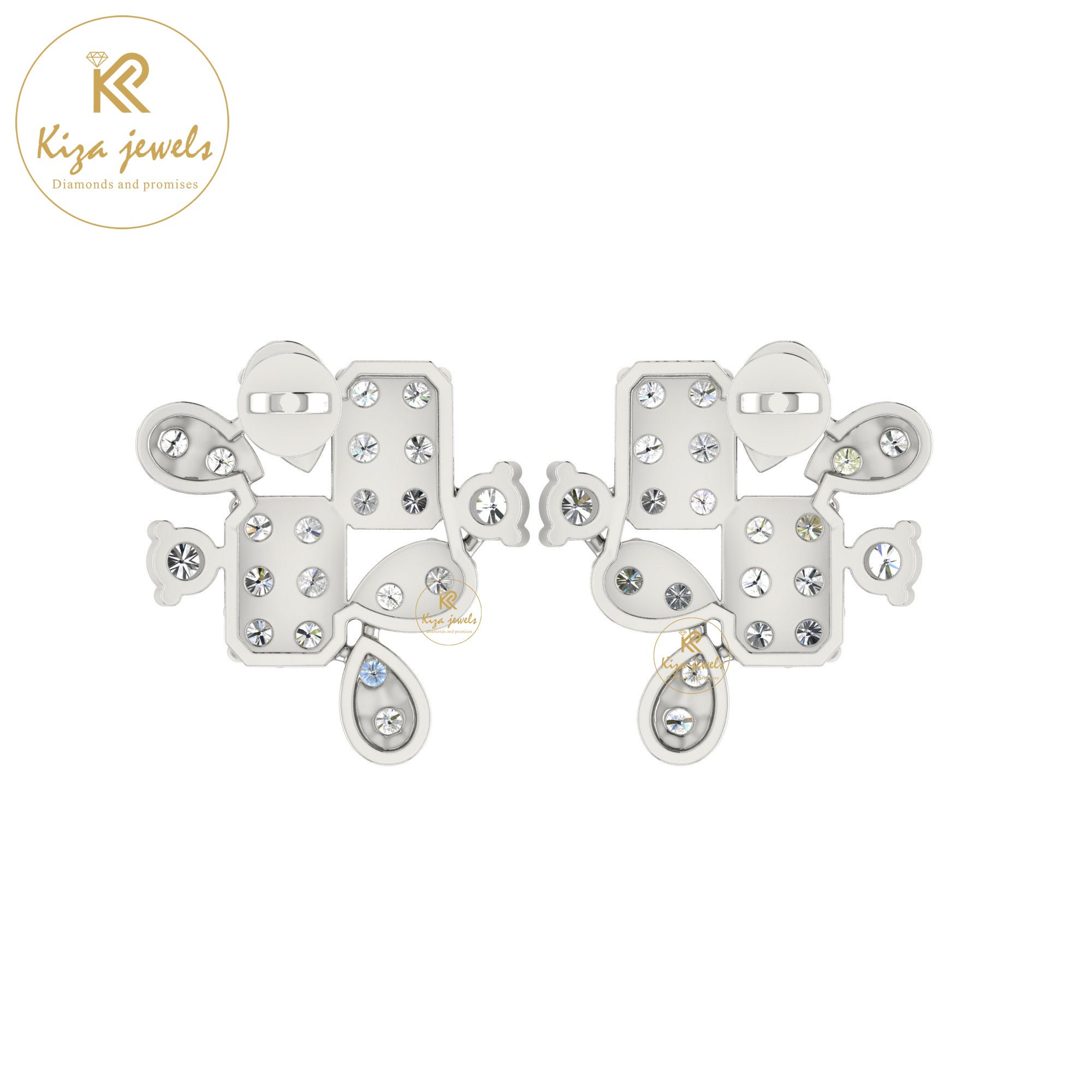 0.83 TDW Round Cut Diamond Women's Stud Earring