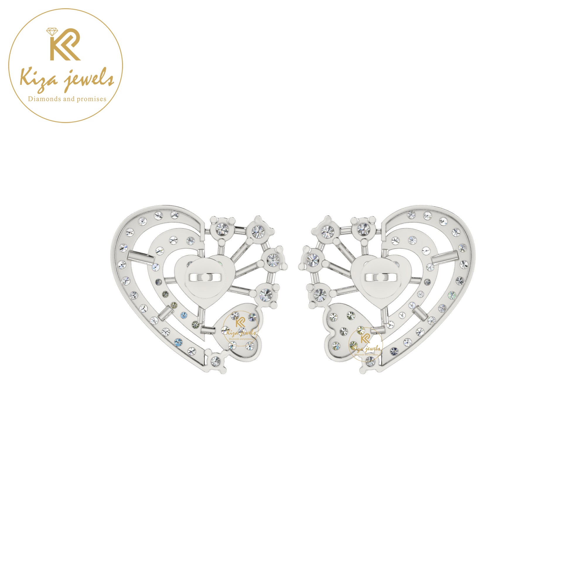 0.77 TDW Round Cut Diamond Women's Stud Earring