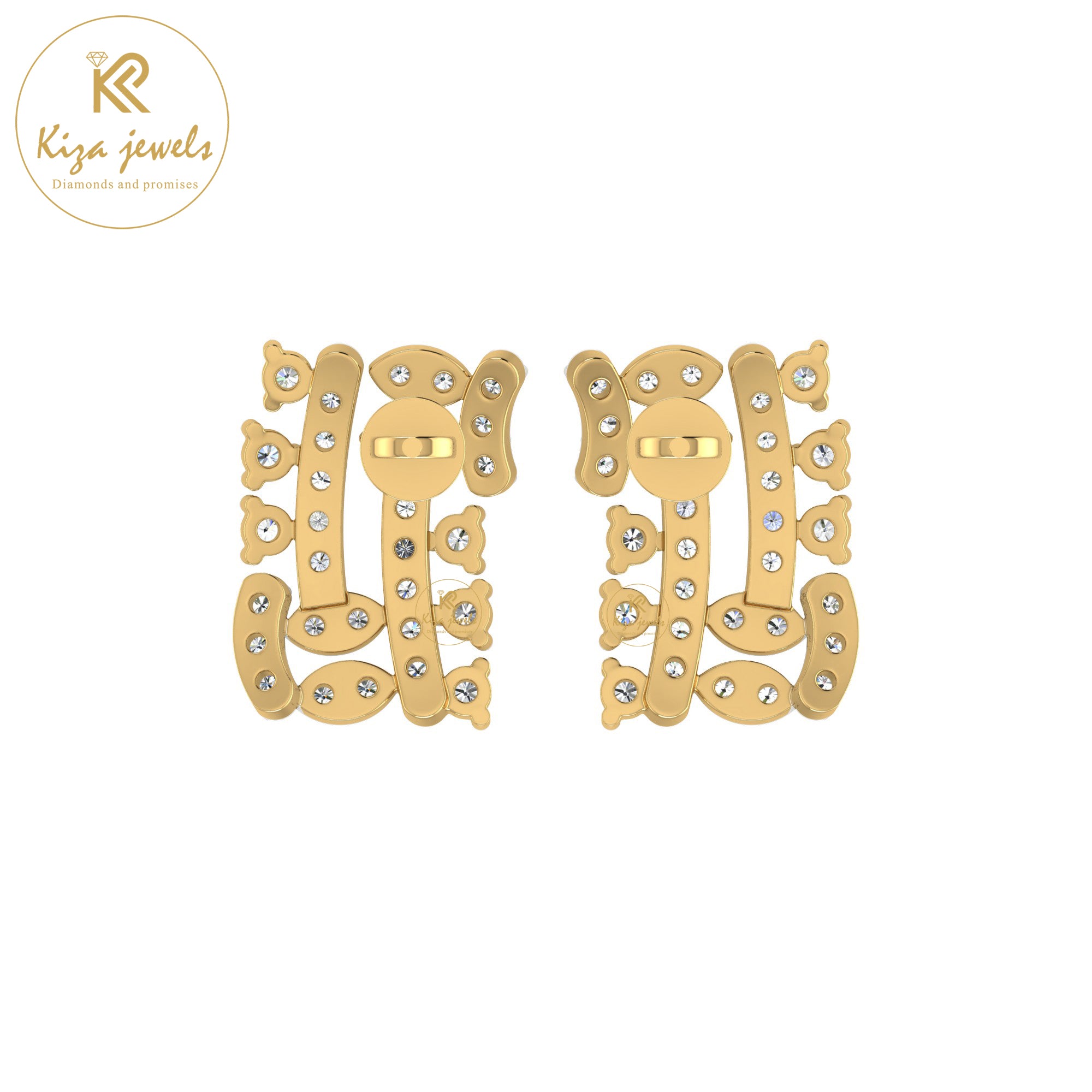 0.55 TDW Round Cut Diamond Women's Stud Earring