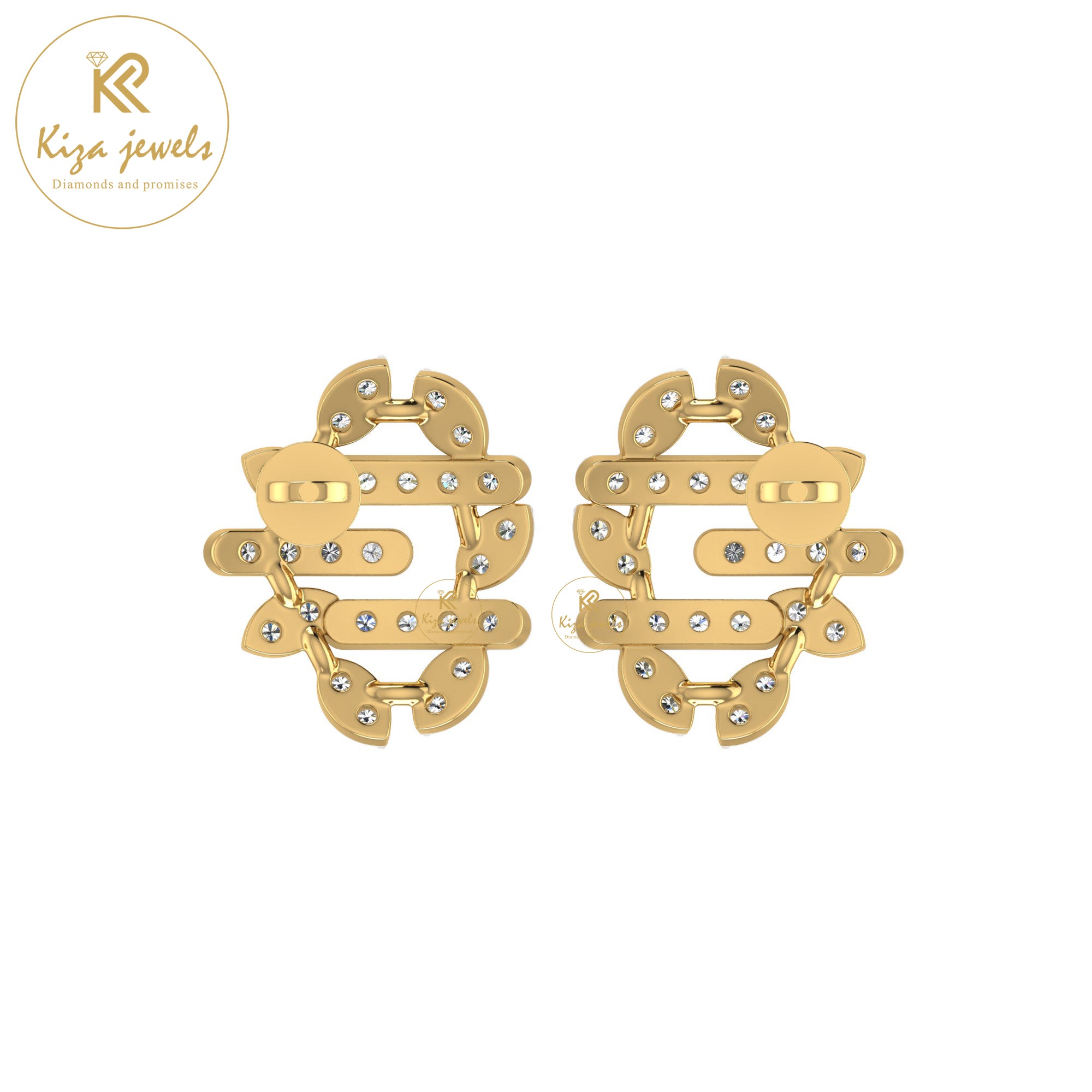 0.43 TDW Round Cut Diamond Women's Stud Earring