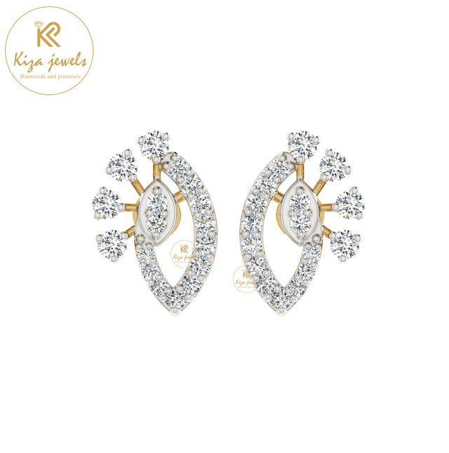 0.45 TDW Round Cut Diamond Women's Stud Earring