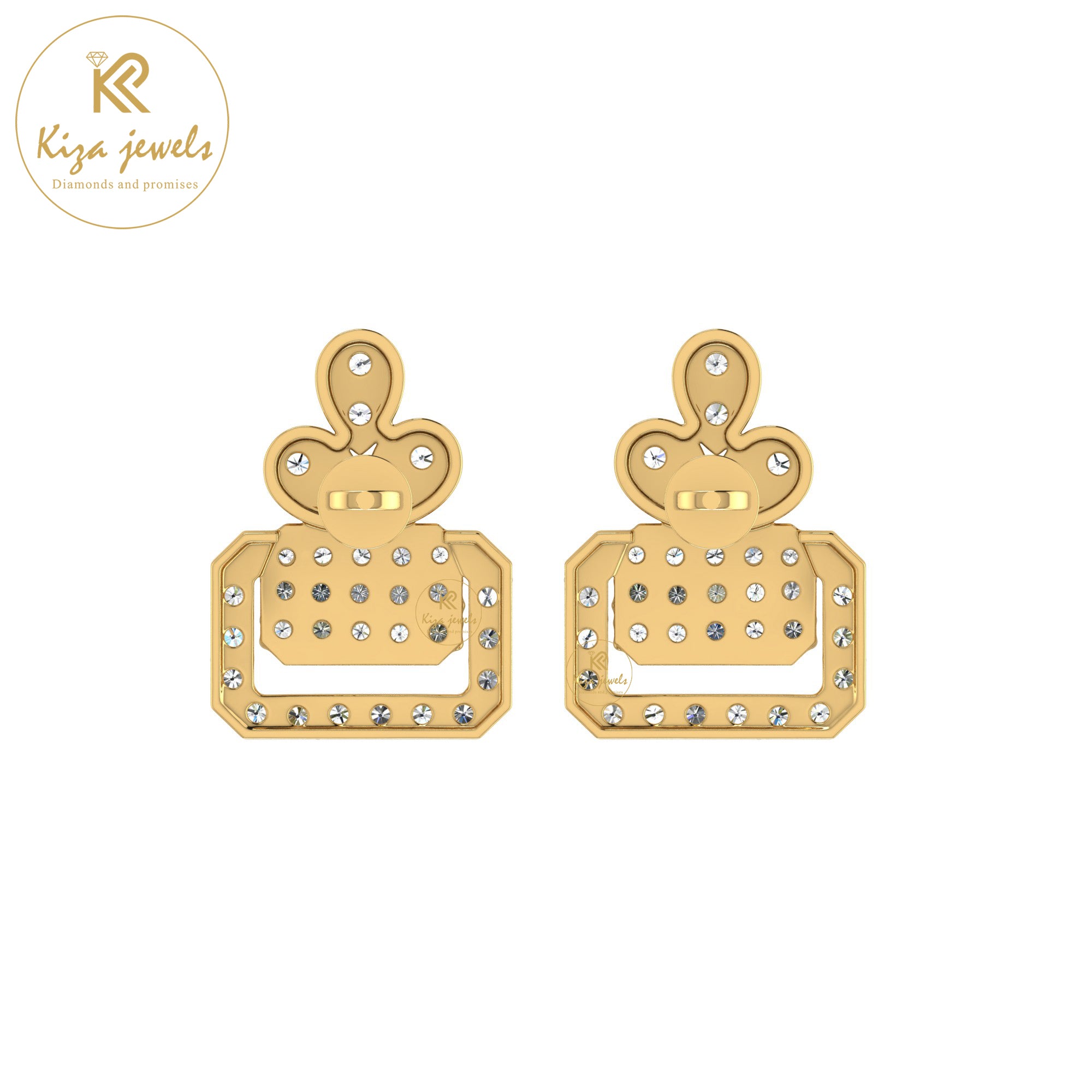 0.69 TDW Round Cut Diamond Women's Stud Earring