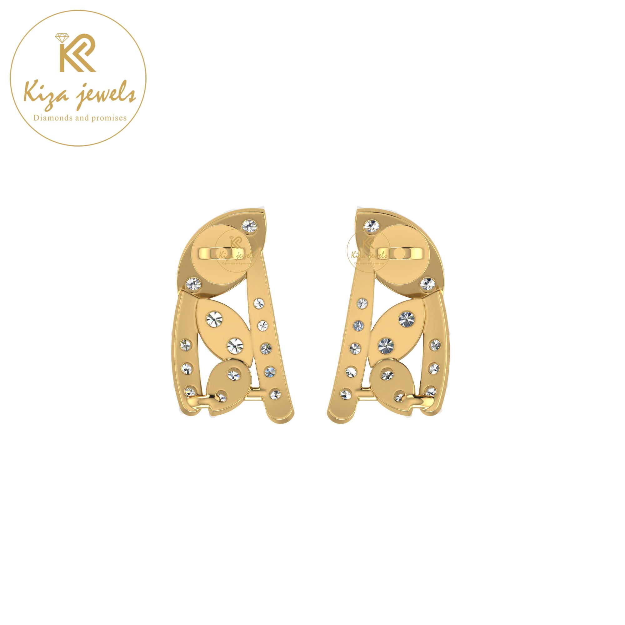 0.45 TDW Round Cut Diamond Women's Stud Earring