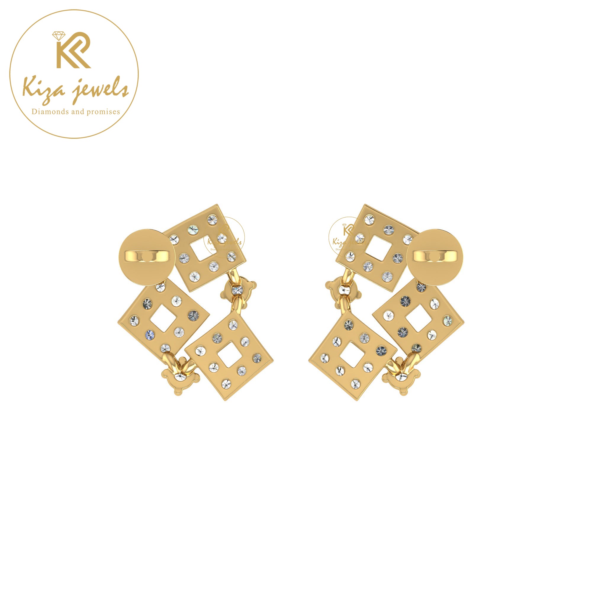 0.49 TDW Round Cut Diamond Women's Stud Earring