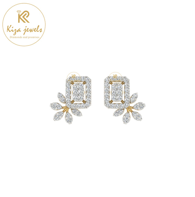 0.54 TDW Round Cut Diamond Women's Stud Earring