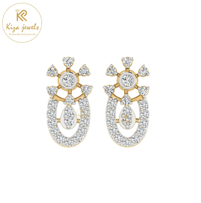 0.41 TDW Round Cut Diamond Women's Stud Earring