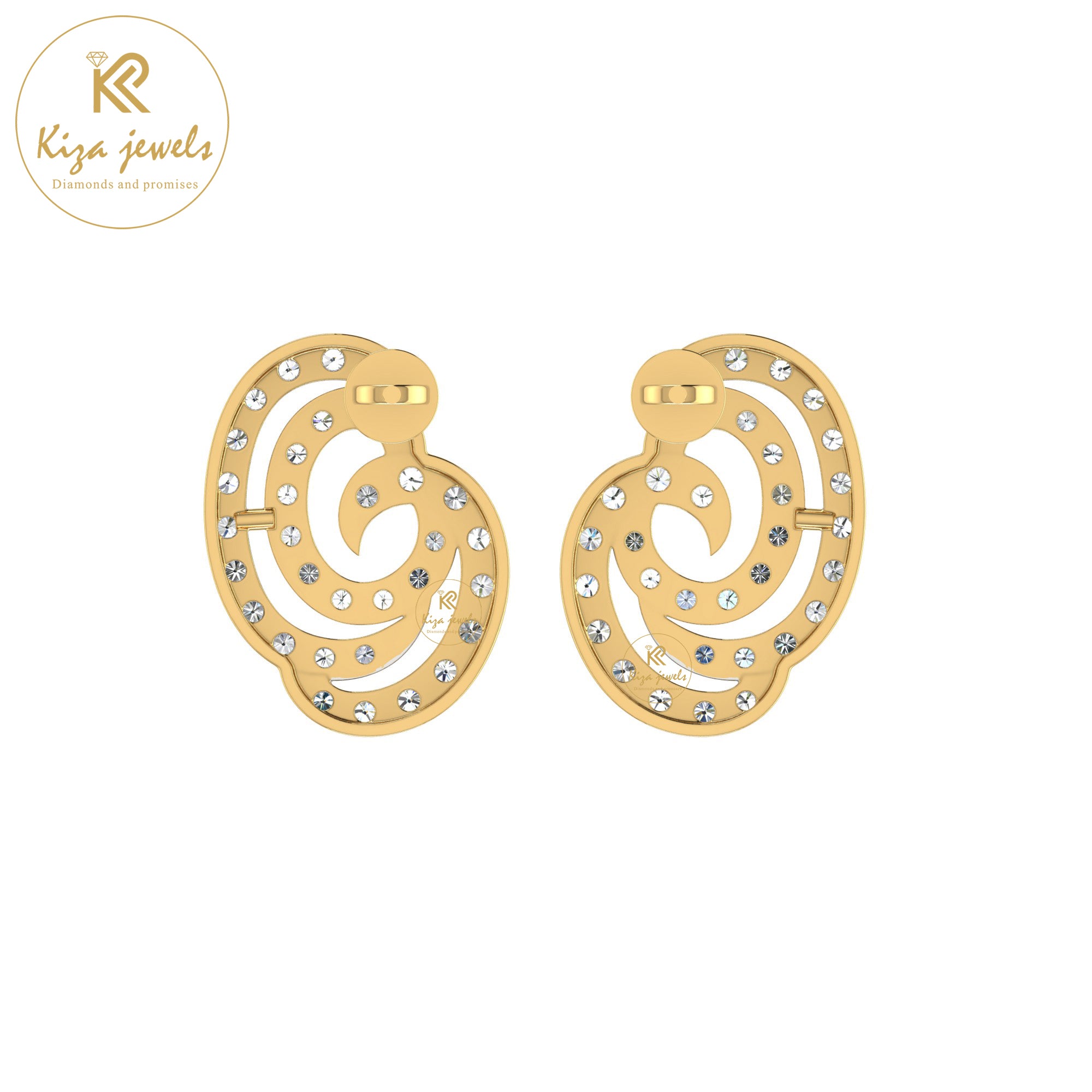 0.80 TDW Round Cut Diamond Women's Stud Earring