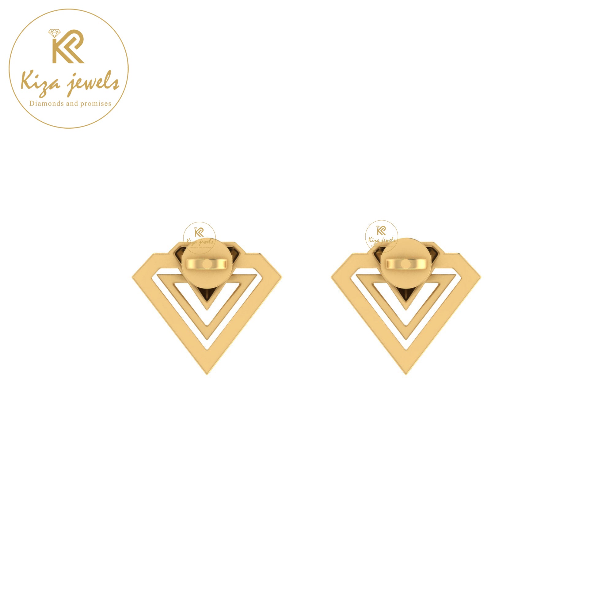 0.22 TDW Round Cut Diamond Women's Stud Earring