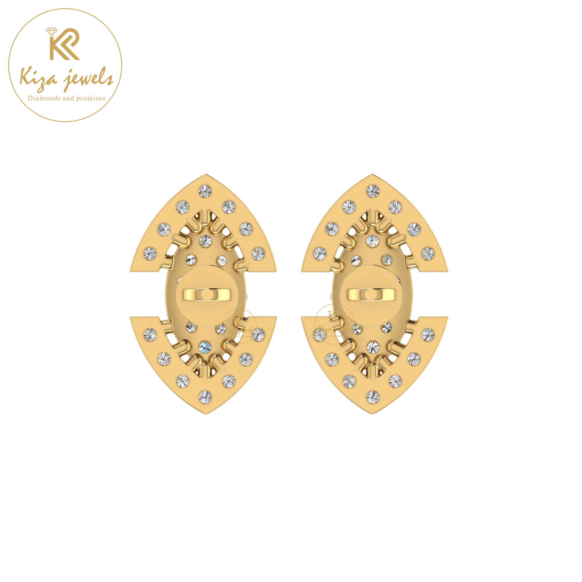 0.48 TDW Round Cut Diamond Women's Stud Earring