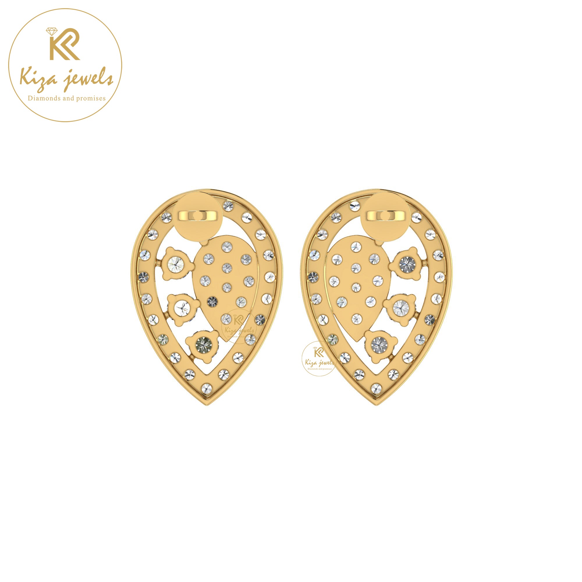 0.84 TDW Round Cut Diamond Women's Stud Earring