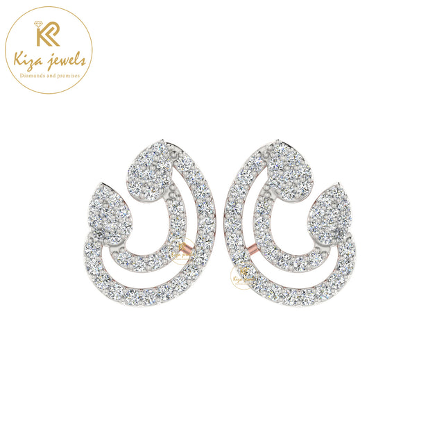 0.70 TDW Round Cut Diamond Women's Stud Earring