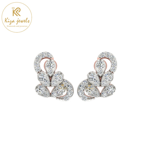 0.54 TDW Round Cut Diamond Women's Stud Earring