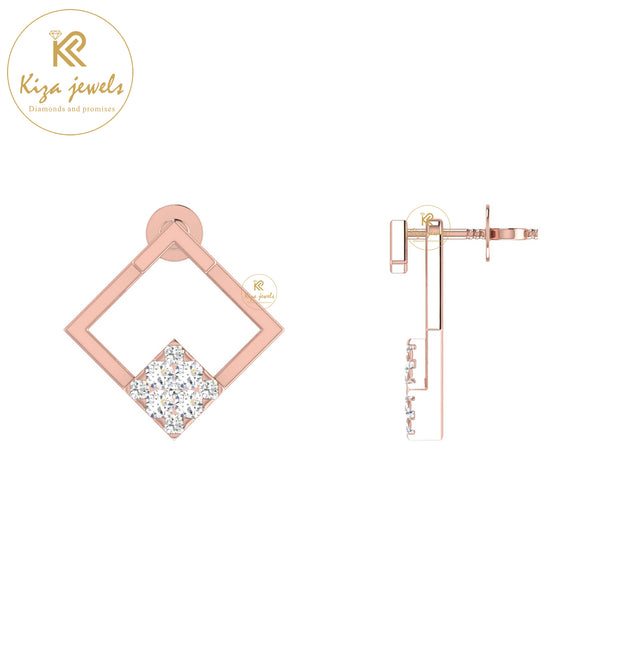 0.19 TDW Round Cut Diamond Women's Stud Earring